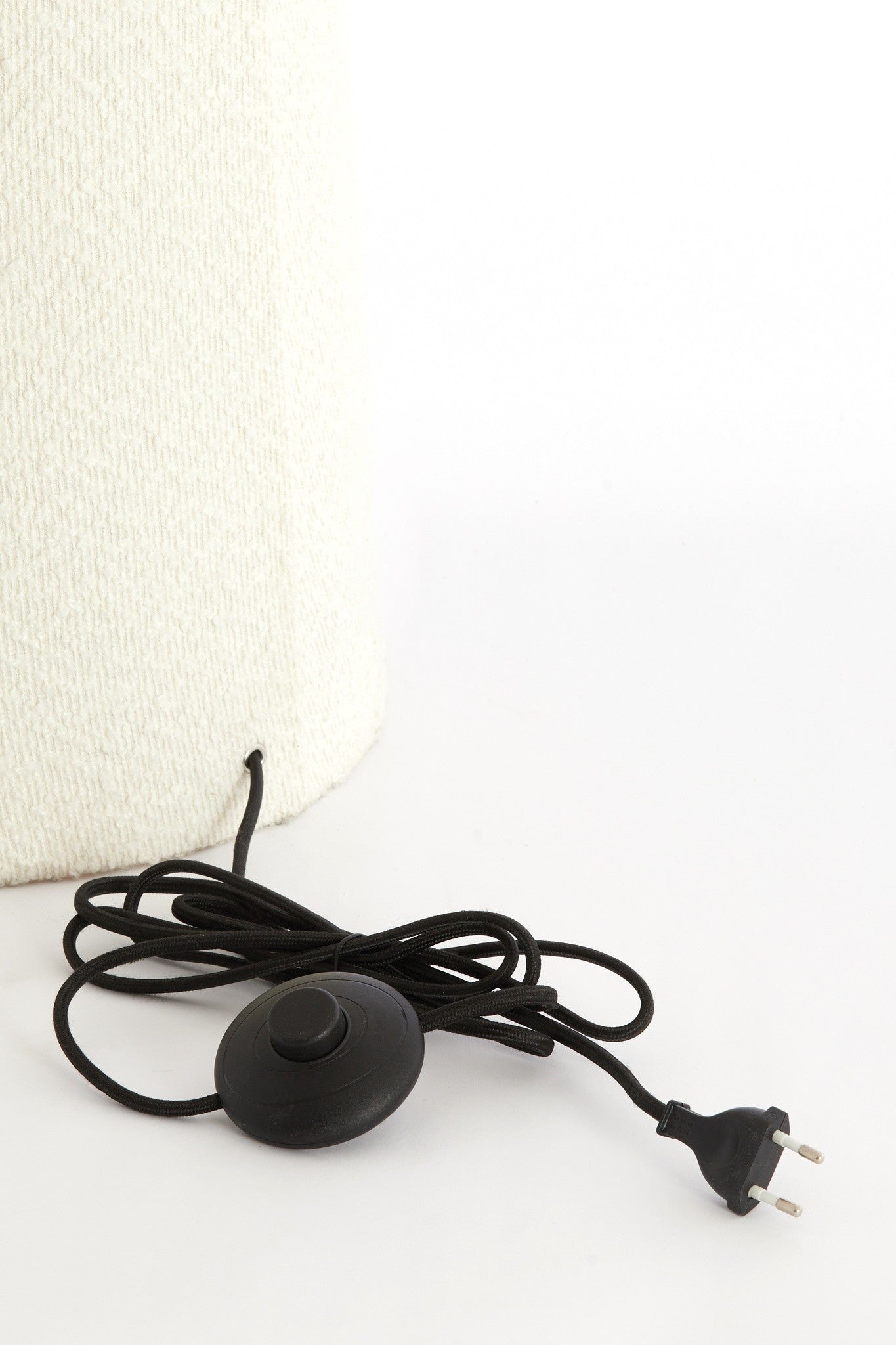 Stehleuchte Ø40x165 cm MIKKEL bouclé crème für modernes Wohnen