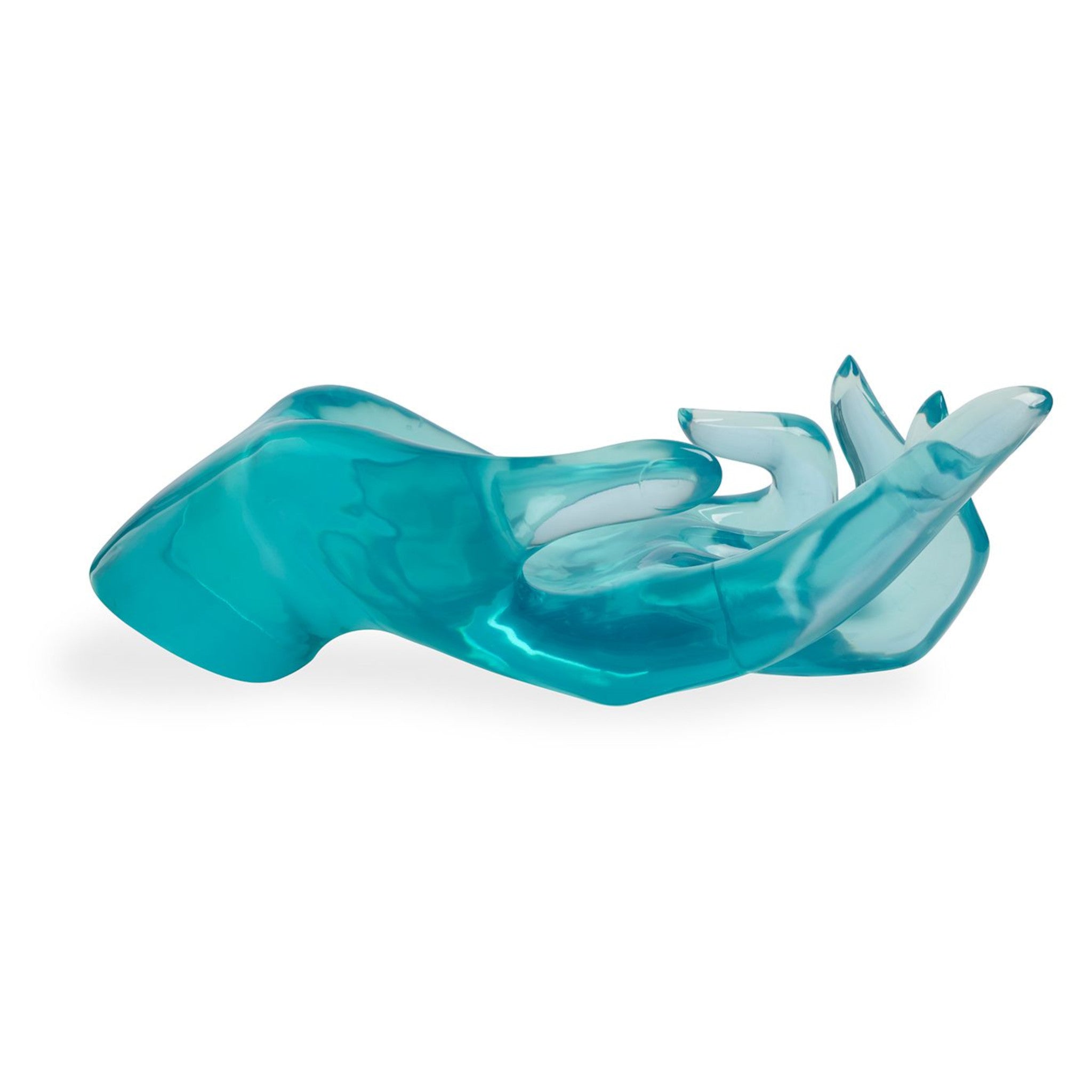 Acrylic Hand Bowl von Jonathan Adler in Blau