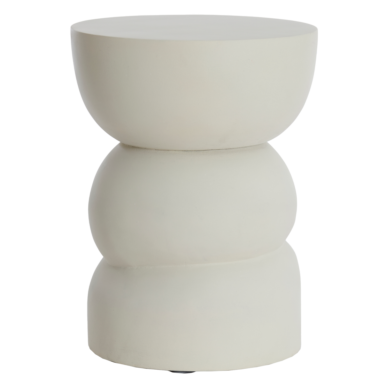 Cremefarbener Beistelltisch Ø35 cm von Light & Living