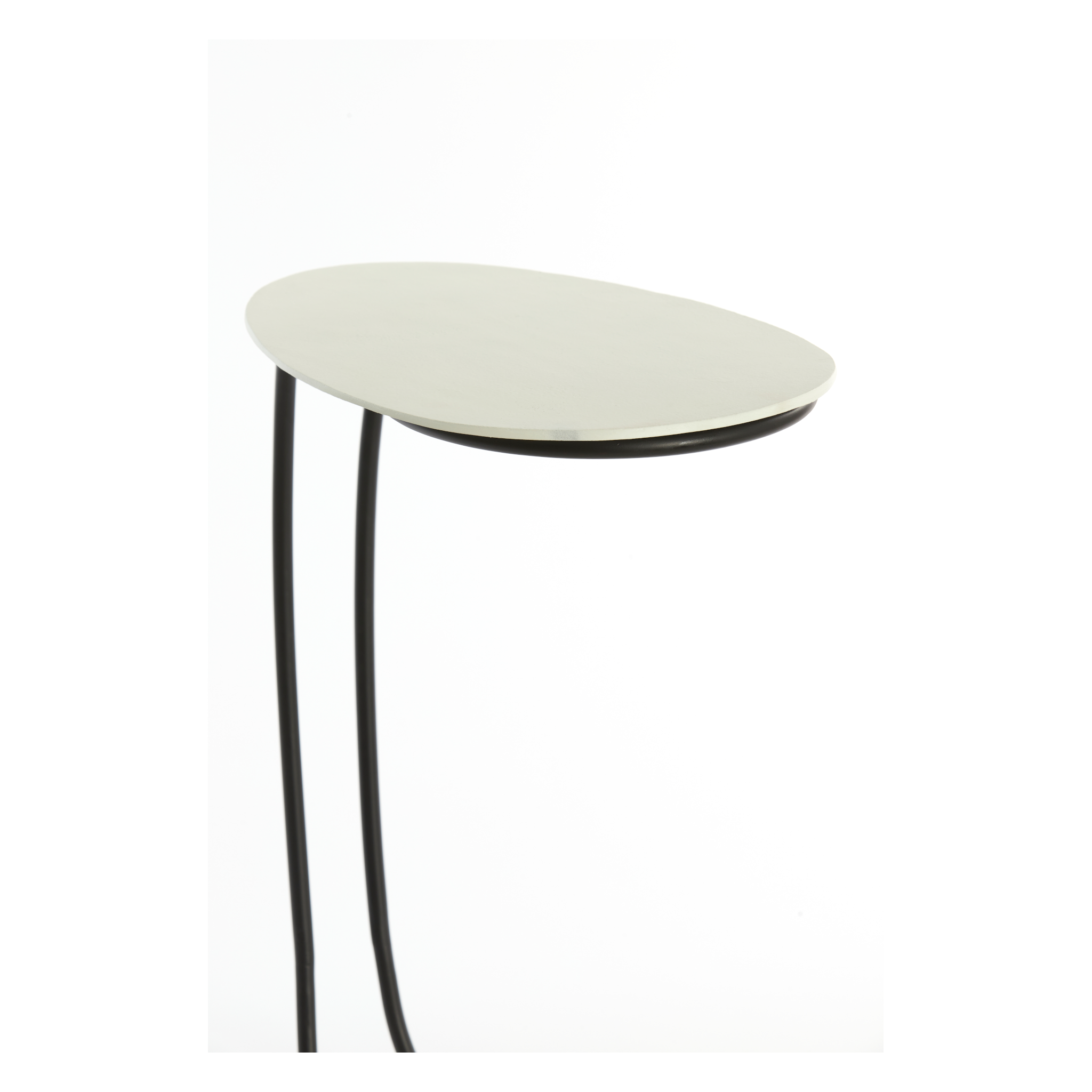 Eleganter Couchtisch in Creme und Schwarz