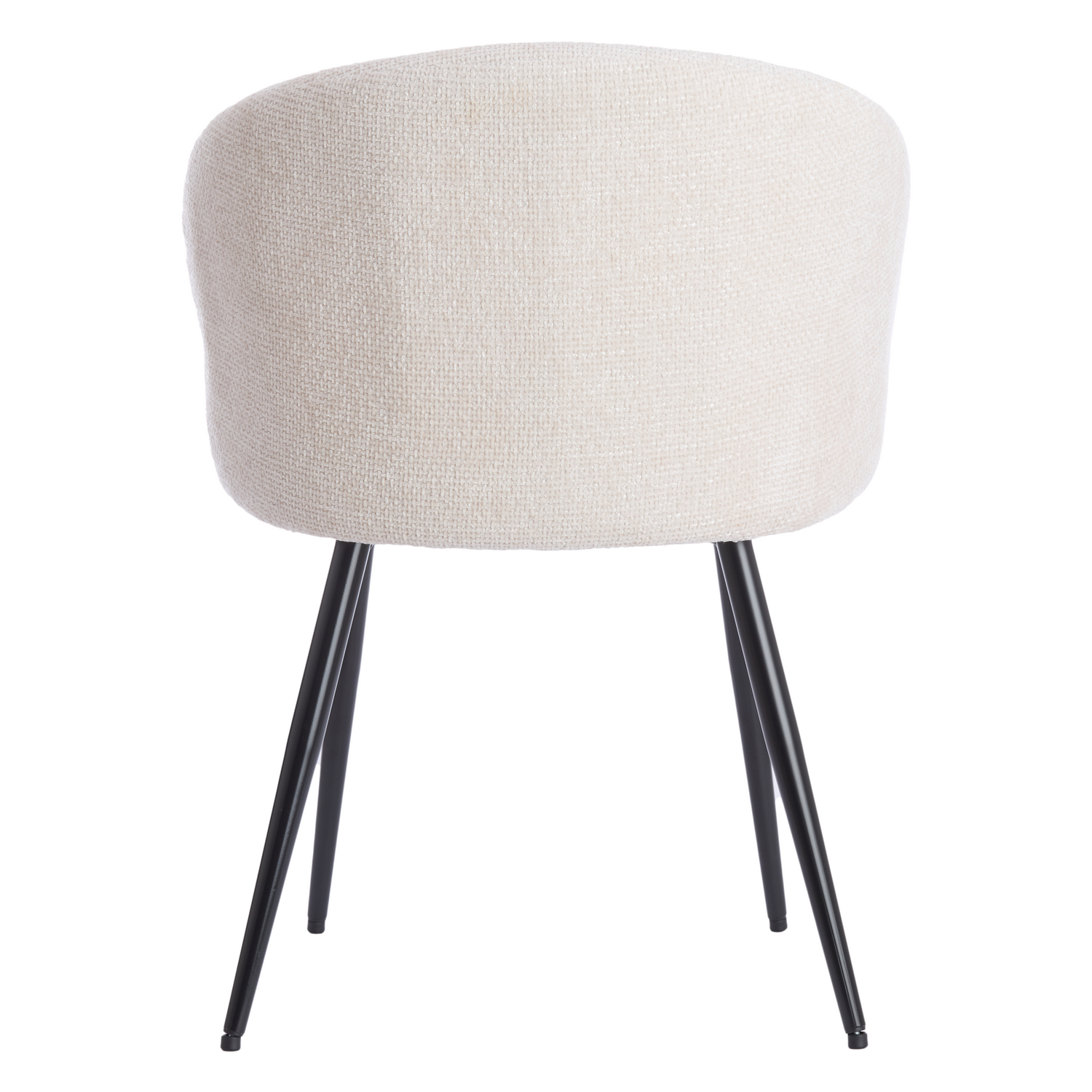 Essensstuhl RADJA in Creme+Schwarz Rueckseite