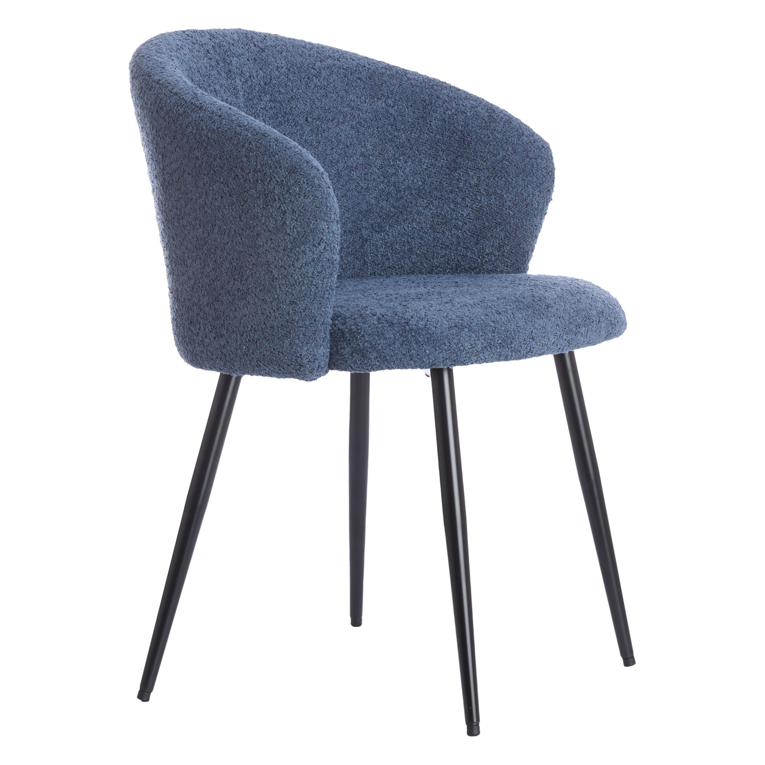 Essensstuhl RADJA dunkelblau+schwarz, Gestell und Beine