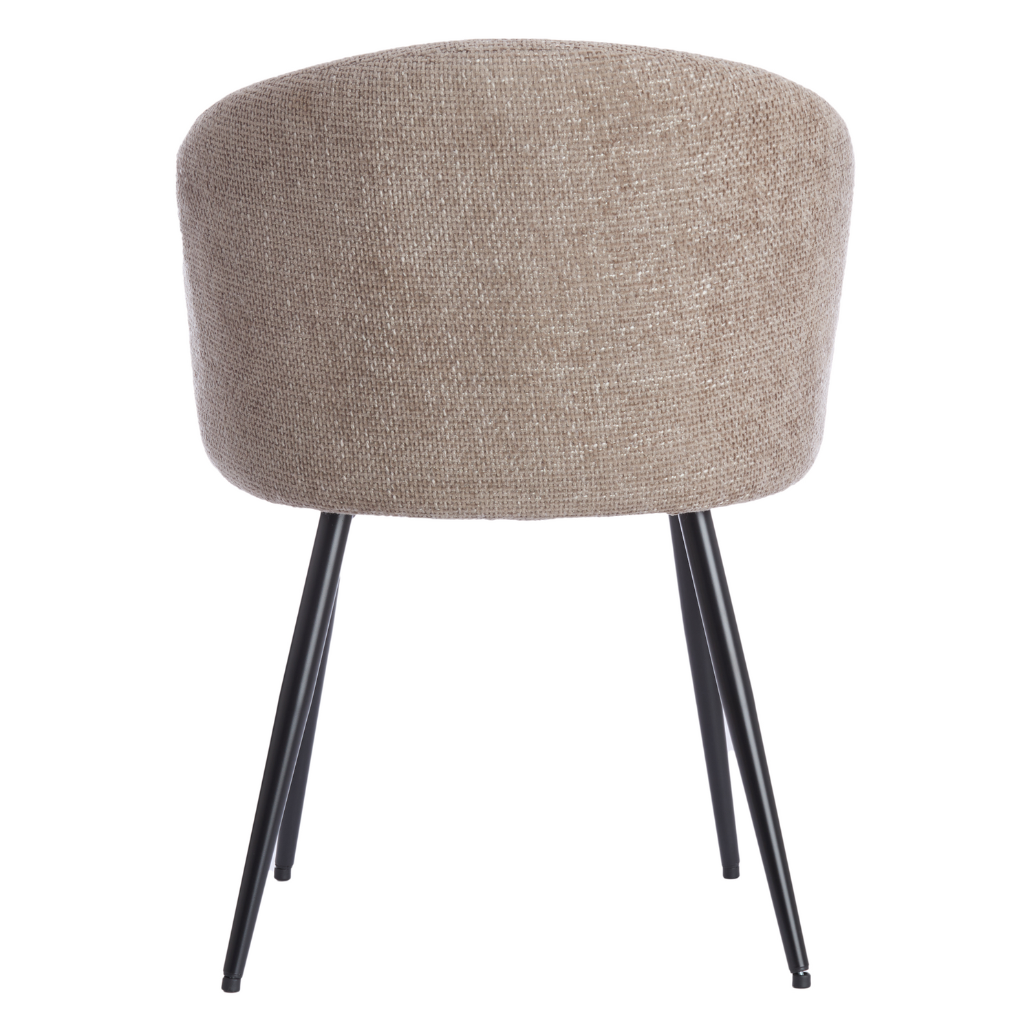 Essensstuhl RADJA in Taupe und Schwarz (Rueckseite)