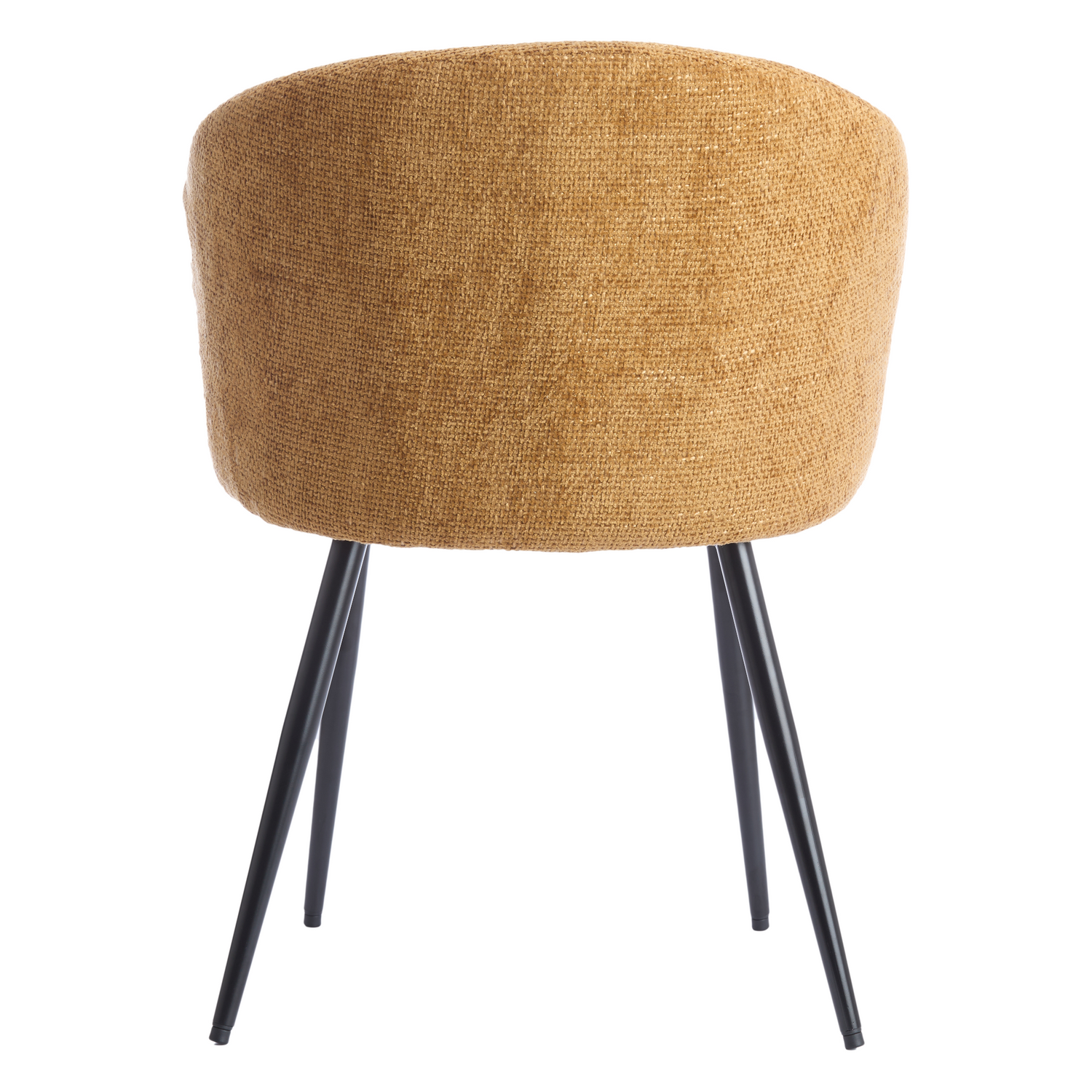 Esszimmerstuhl RADJA, 58x78 cm, Ocker und Schwarz