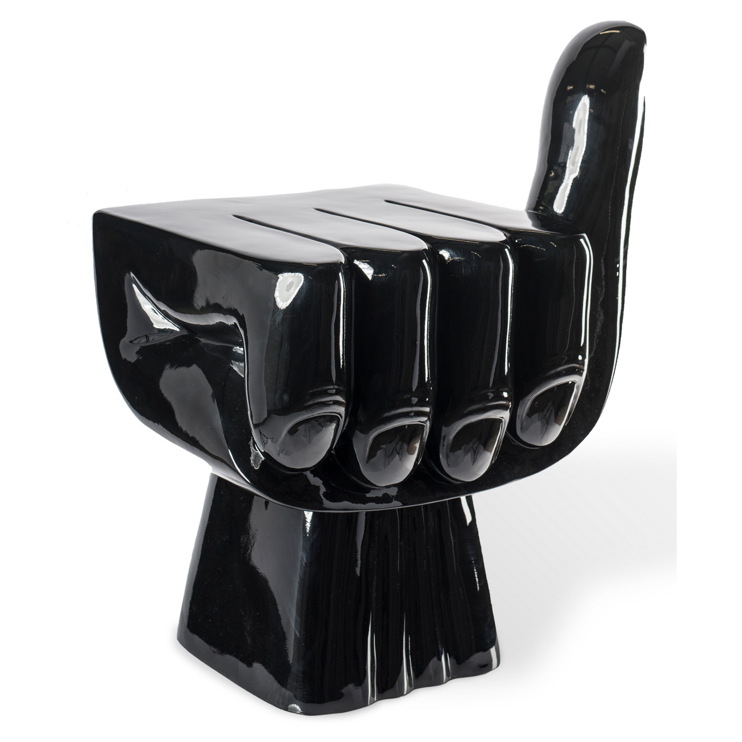 Fist Chair von Pols Potten in Schwarz