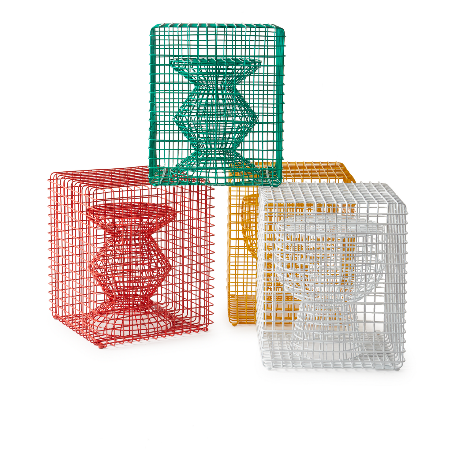 Zig Zag Hocker für den Innen- und Außenbereich