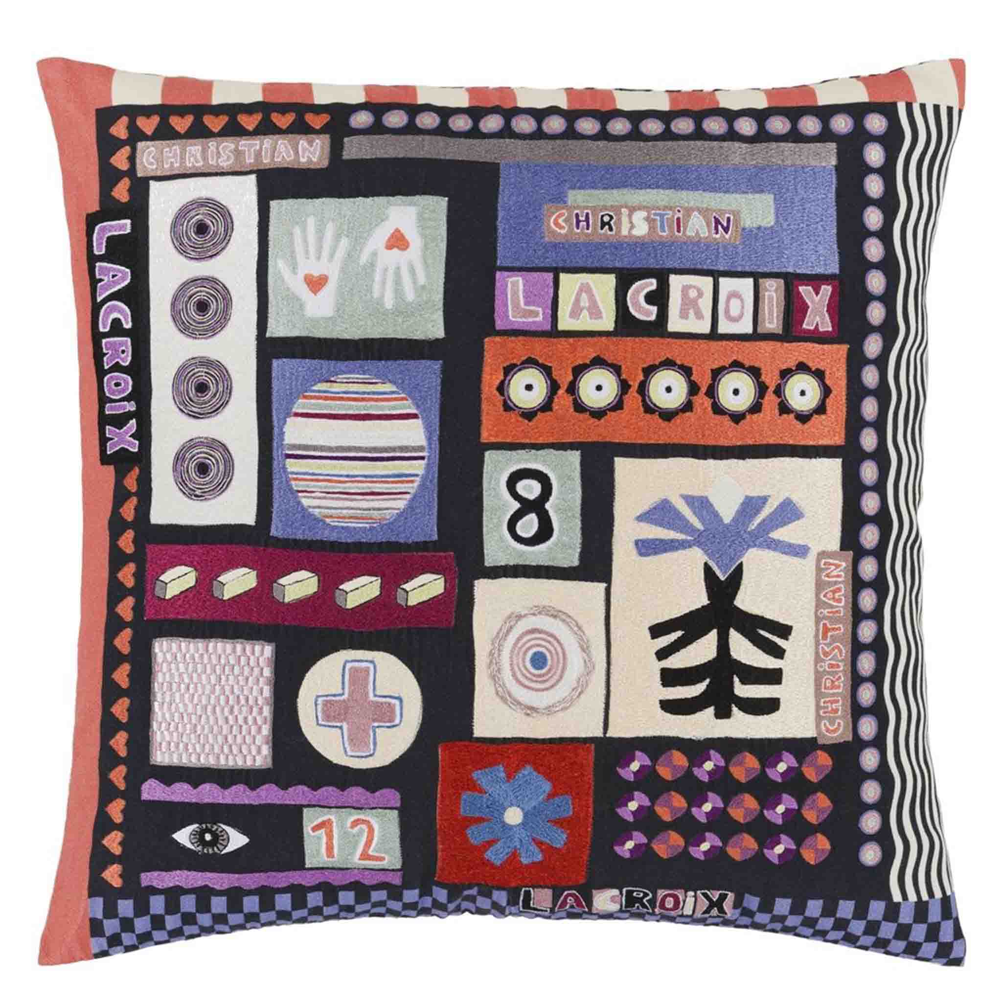 Kissen BLOC im Design von Christian Lacroix mit Patchworkmotiv auf der Vorderseite