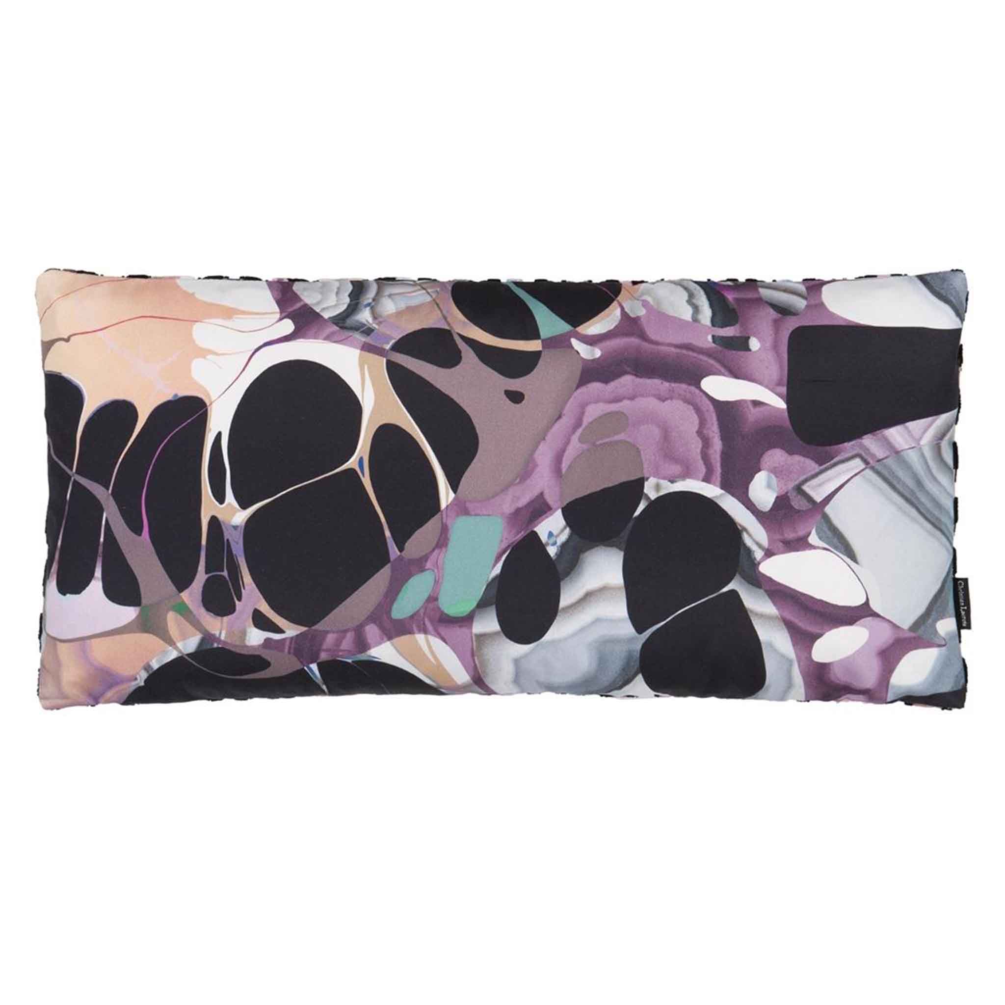 Kissen im Design von Christian Lacroix - mit marmorierten Muster auf der Rückseite