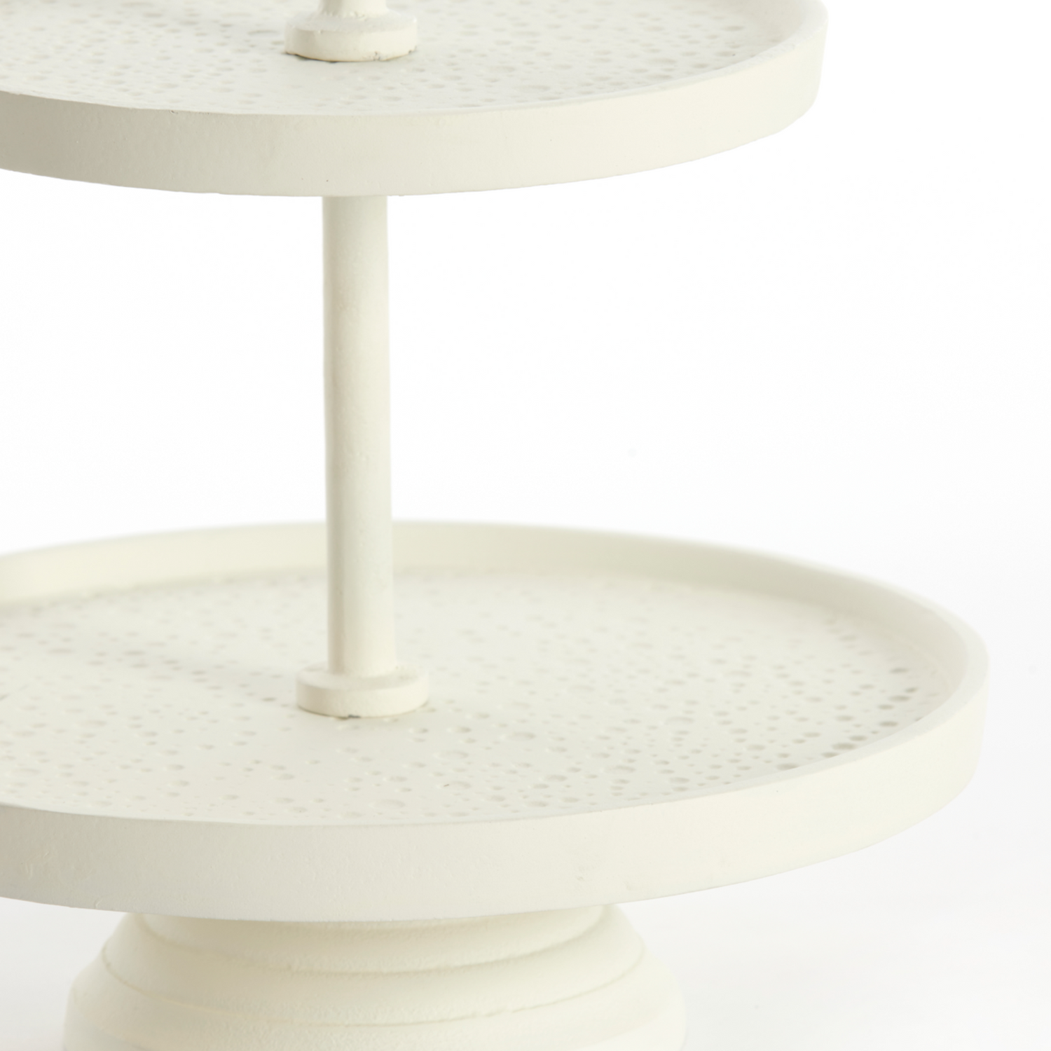 Detailansicht der Etagere LUTEK in Creme.