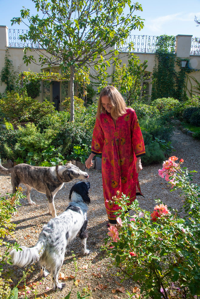 Kaftan MELOGRANO rot
