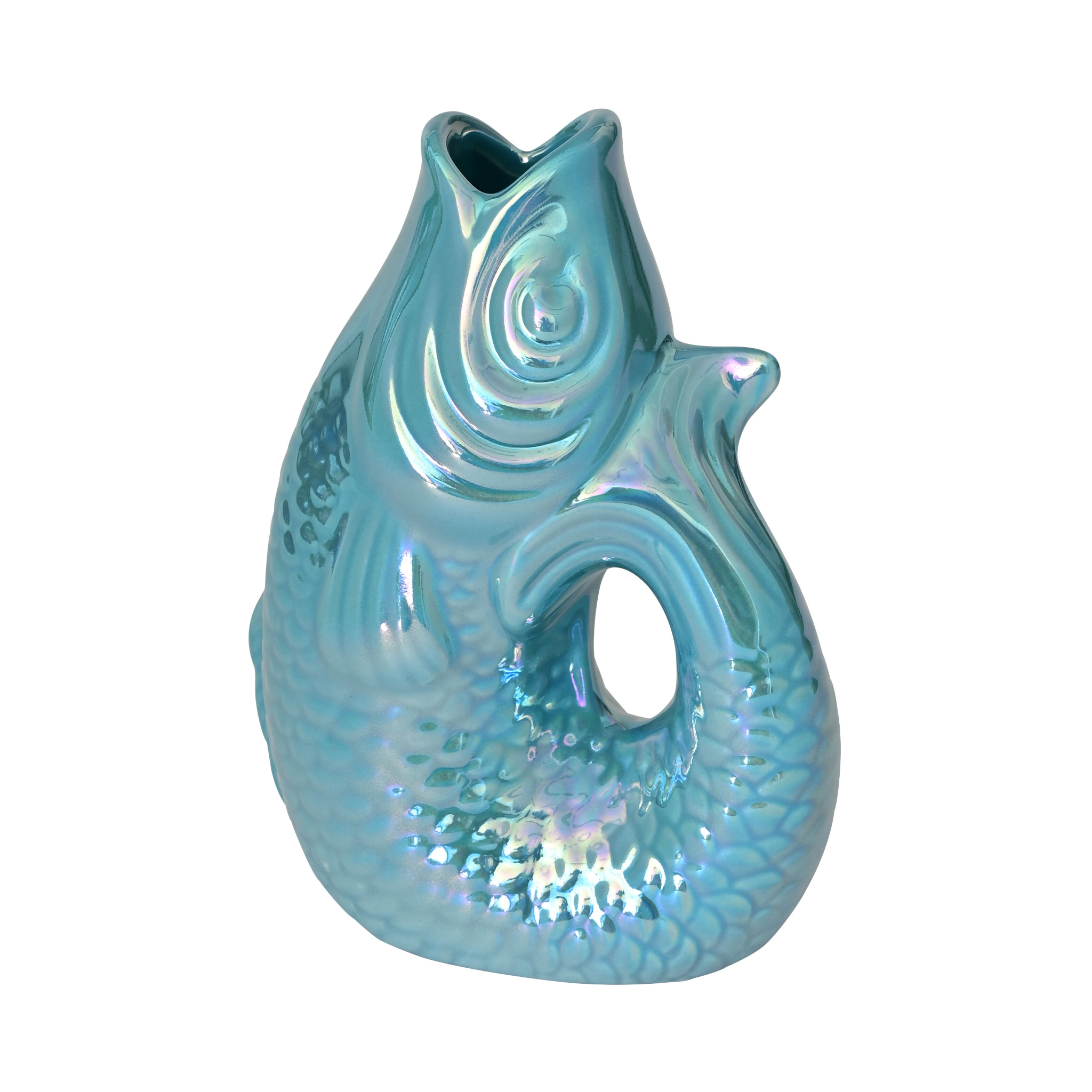 Kleine Fischvase in Rainbow Ocean von Light & Living.