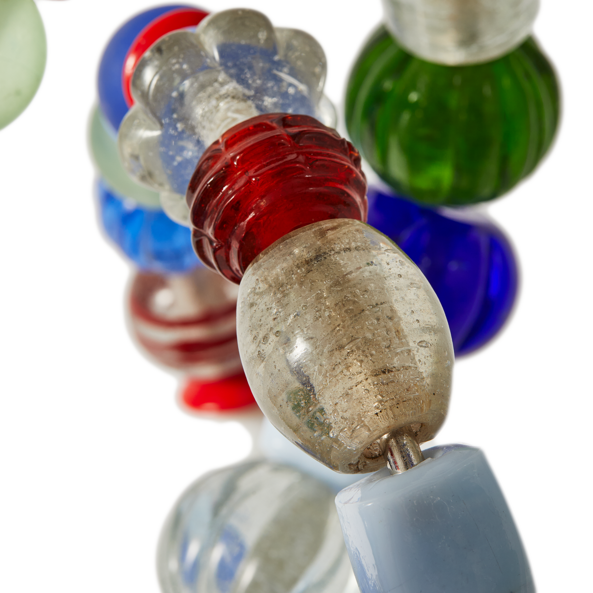 Bunter Beads-Kerzenhalter von Pols Potten auf Metallbasis