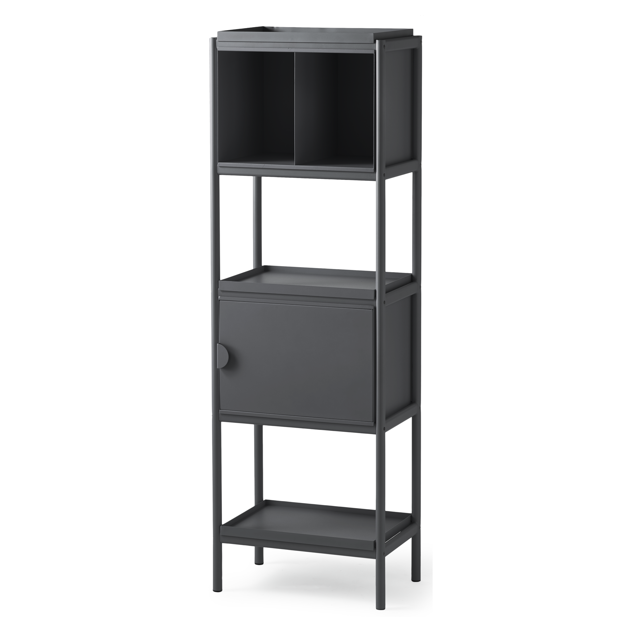 Hoher schwarzer Metall-Schrank TOSS Tall Cabinet von Pols Potten