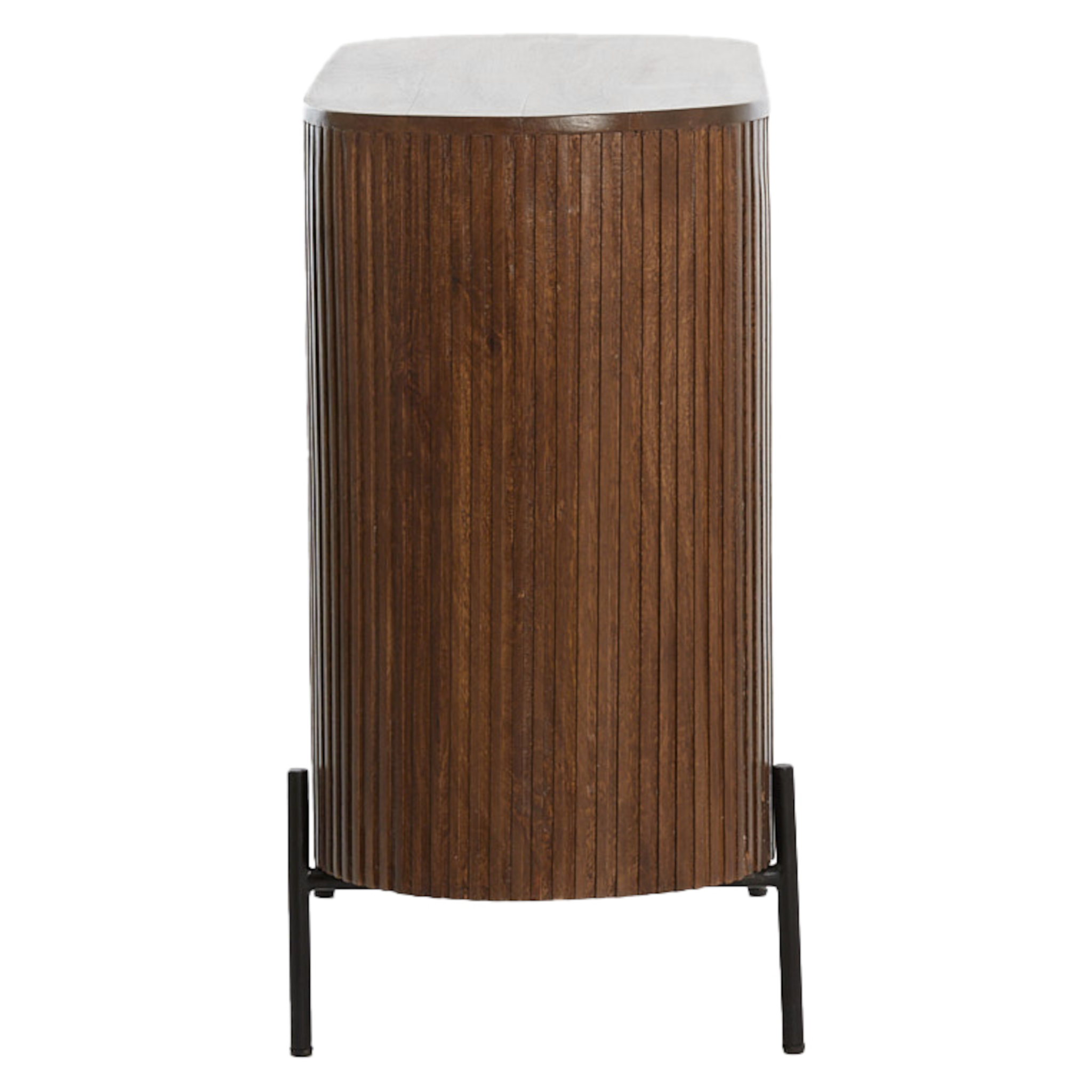 Braunfarbenes Sideboard Dumosi von Light & Living aus Mango-Holz.
