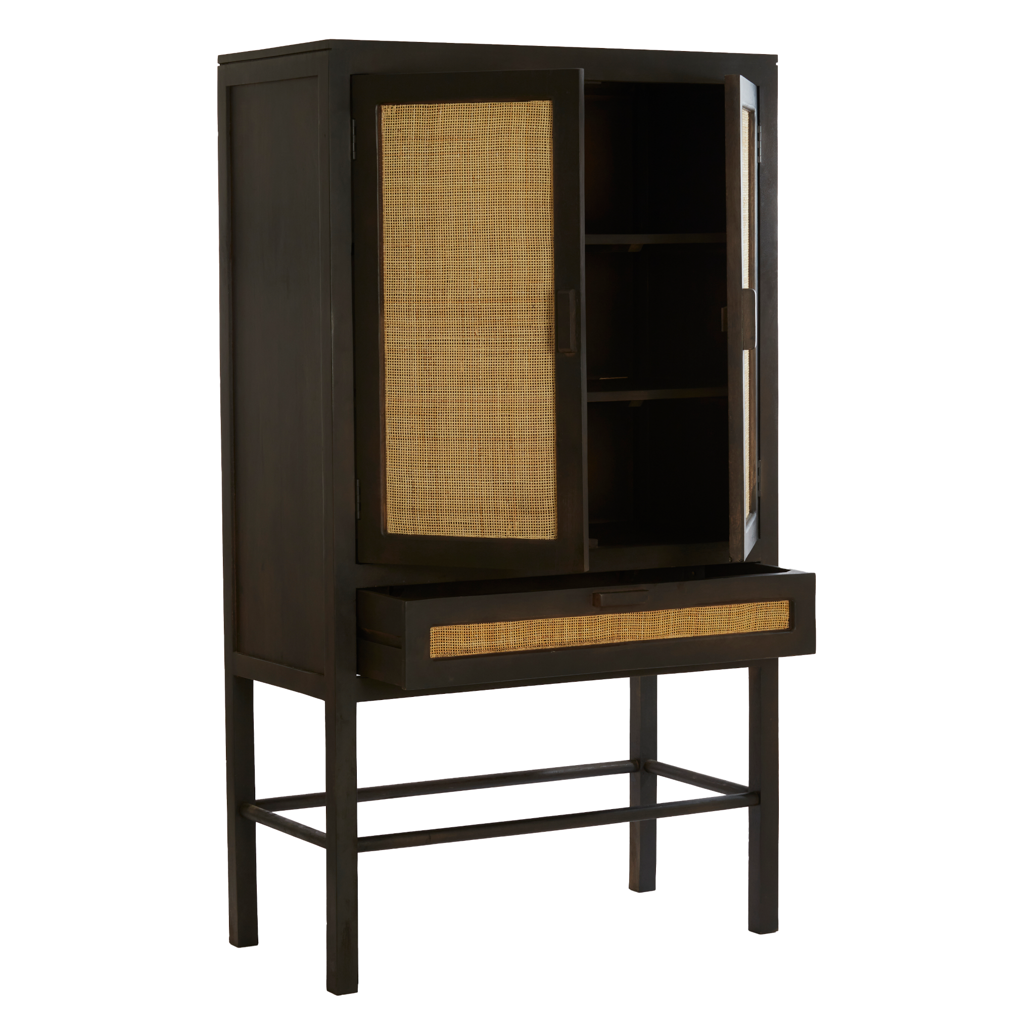 Schrank mit Stauraum und Schublade aus Holz