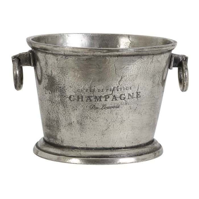 Sektkühler CRISTAL Rohes Metall XL