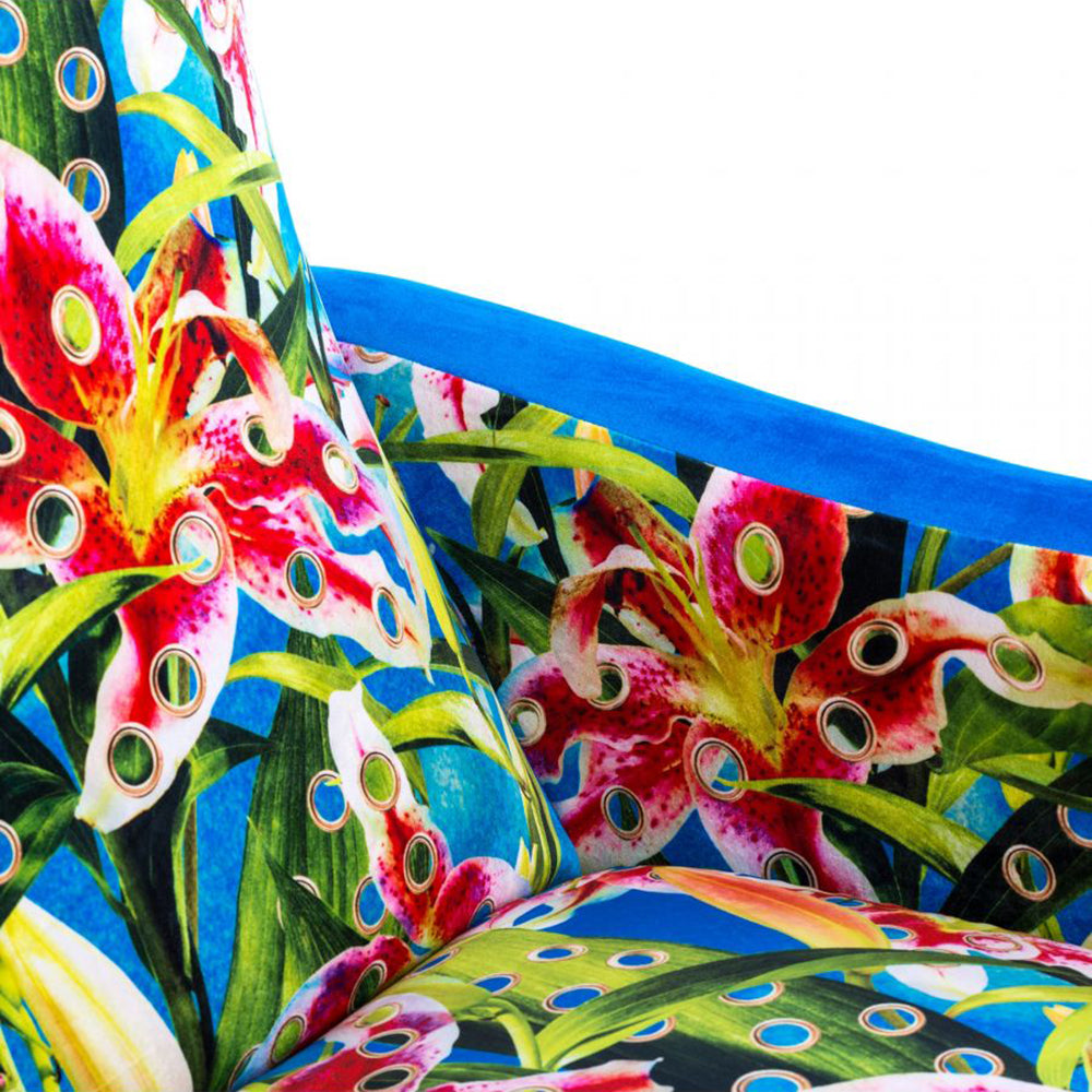 Sessel FLOWERS in blau von Seletti