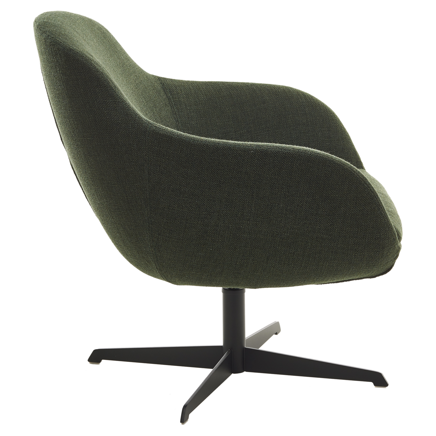 Drehbarer Lounge-Sessel mit Metallbasis