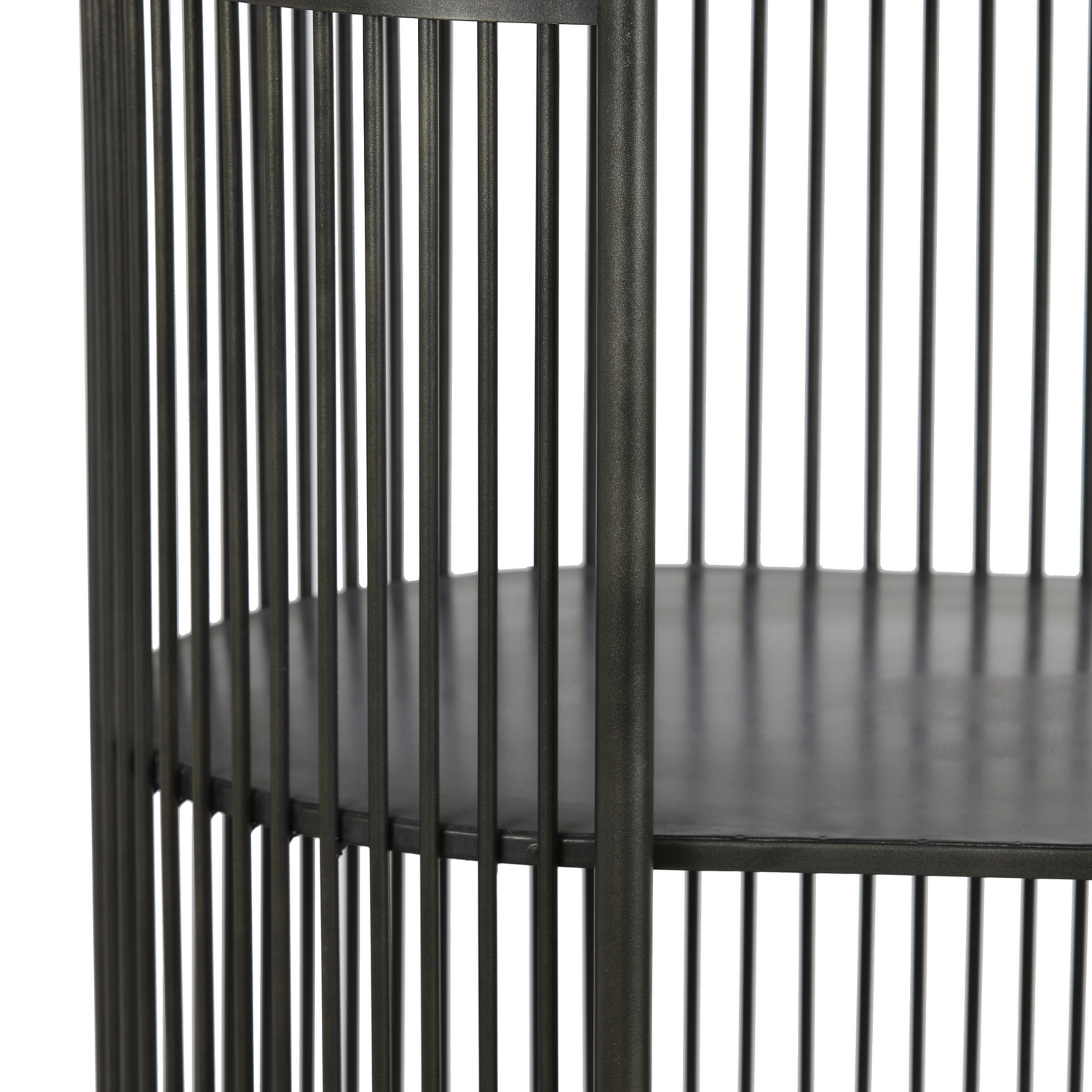 Elegantes schwarzes Metall-Sideboard von Light & Living