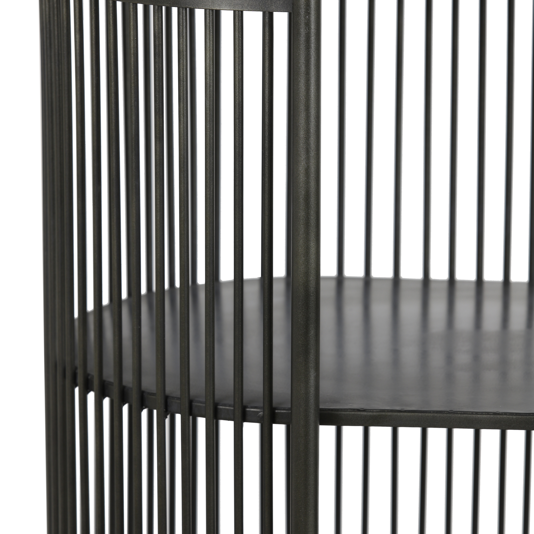 Elegantes schwarzes Metall-Sideboard von Light & Living