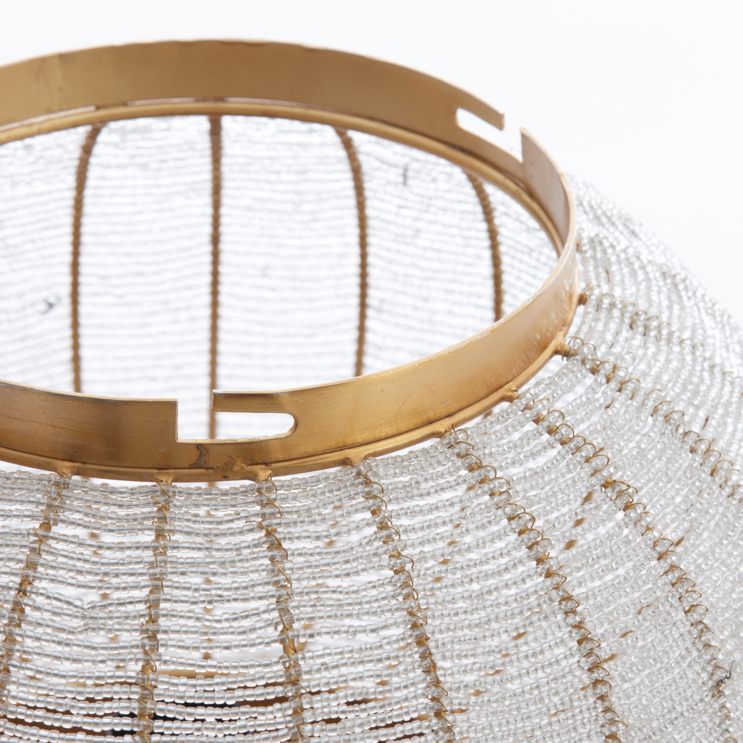 Elegante Tischleuchte mit Glasperlen von Light & Living