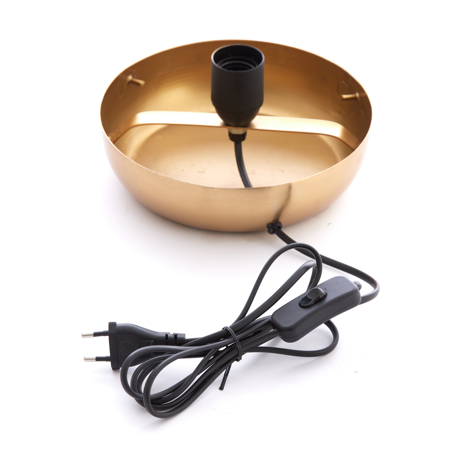 CETARA Tischlampe mit silbernem und bronzenem Finish