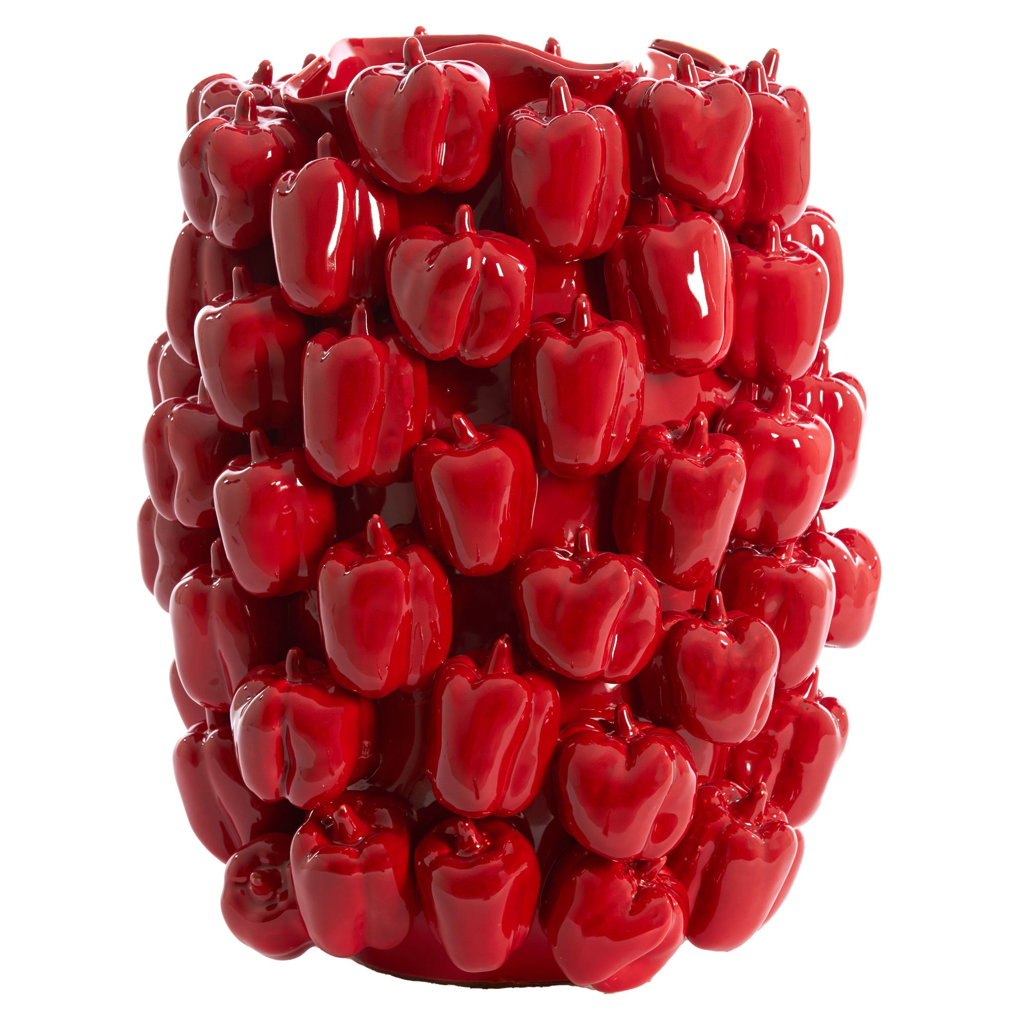 Dekorative Keramikvase BELLPAPPER von Light & Living in Rot