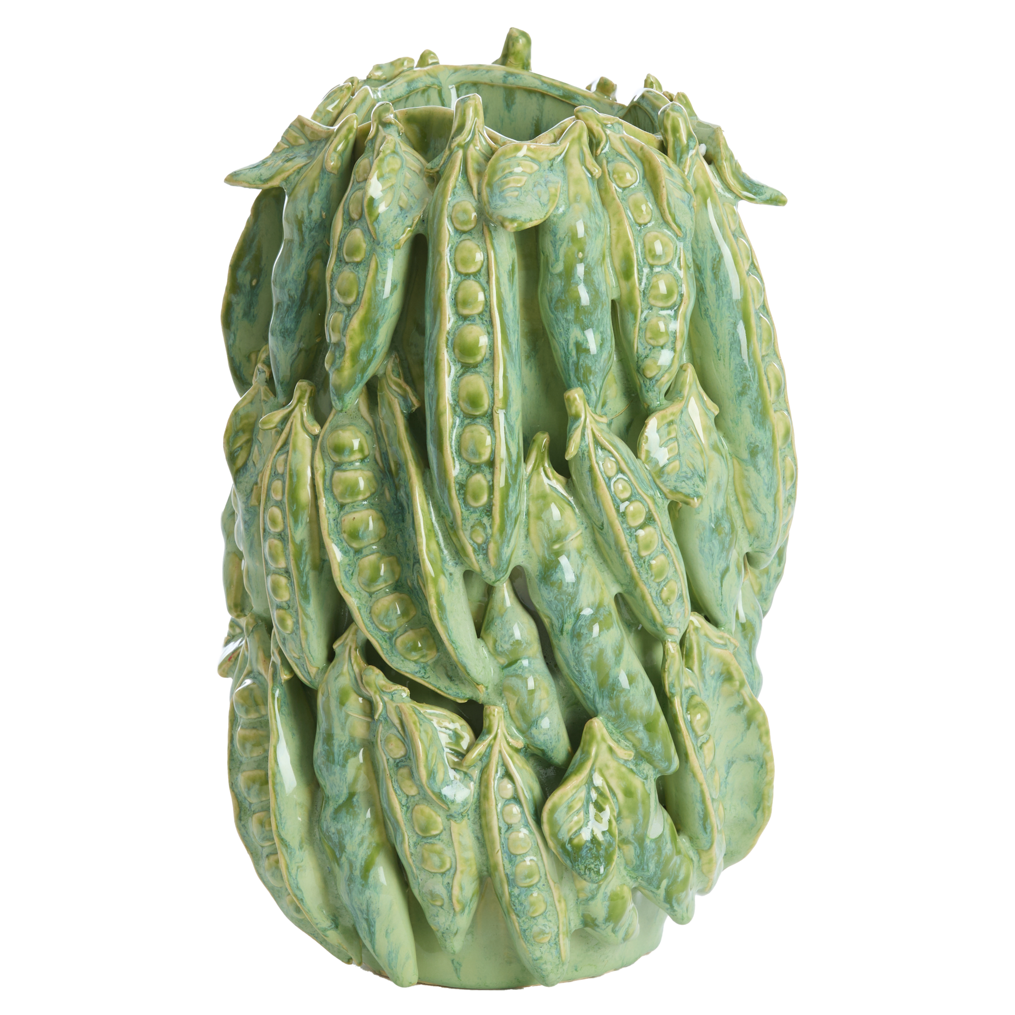 Mintgrüne Keramikvase "FABA" von Light & Living