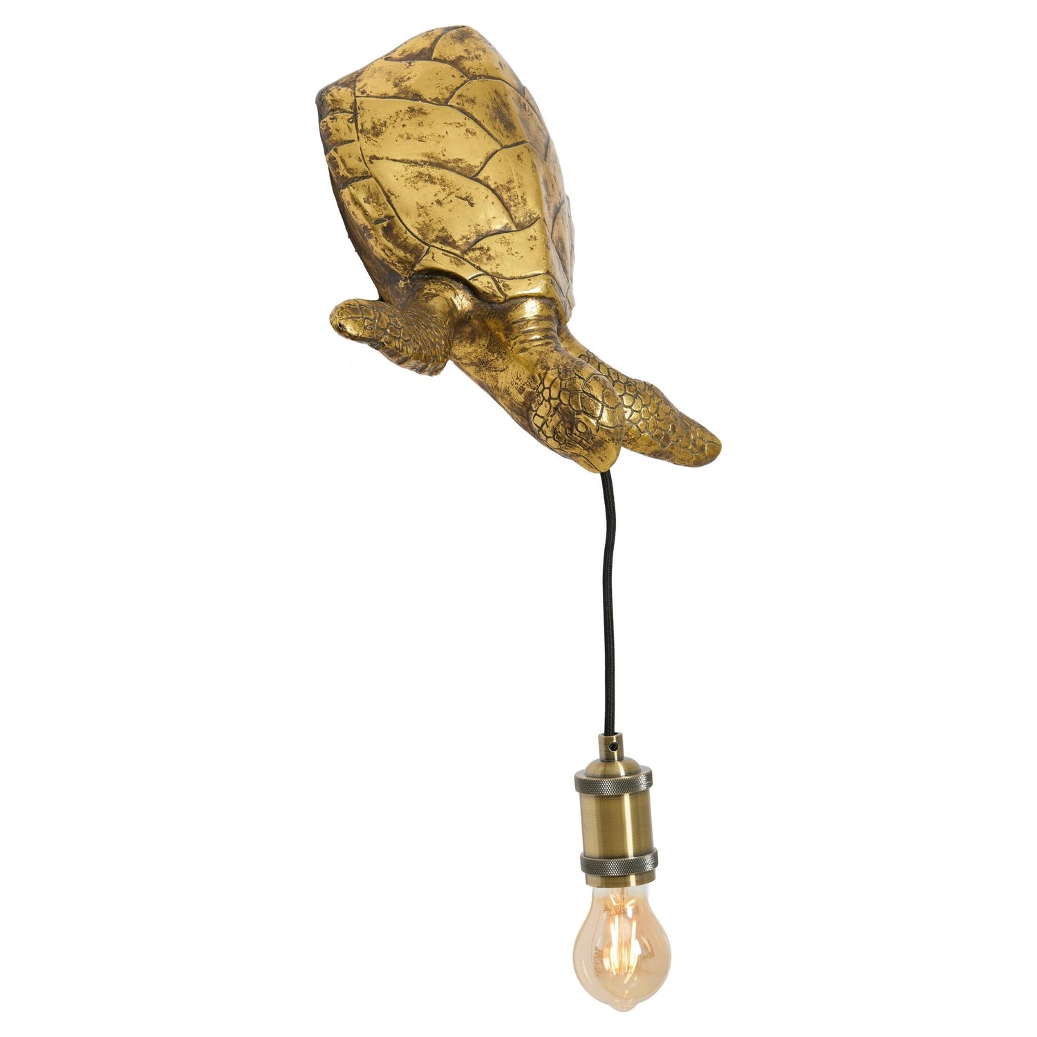 TURTLE bronze Wandleuchte mit Polyresin und Aluminium