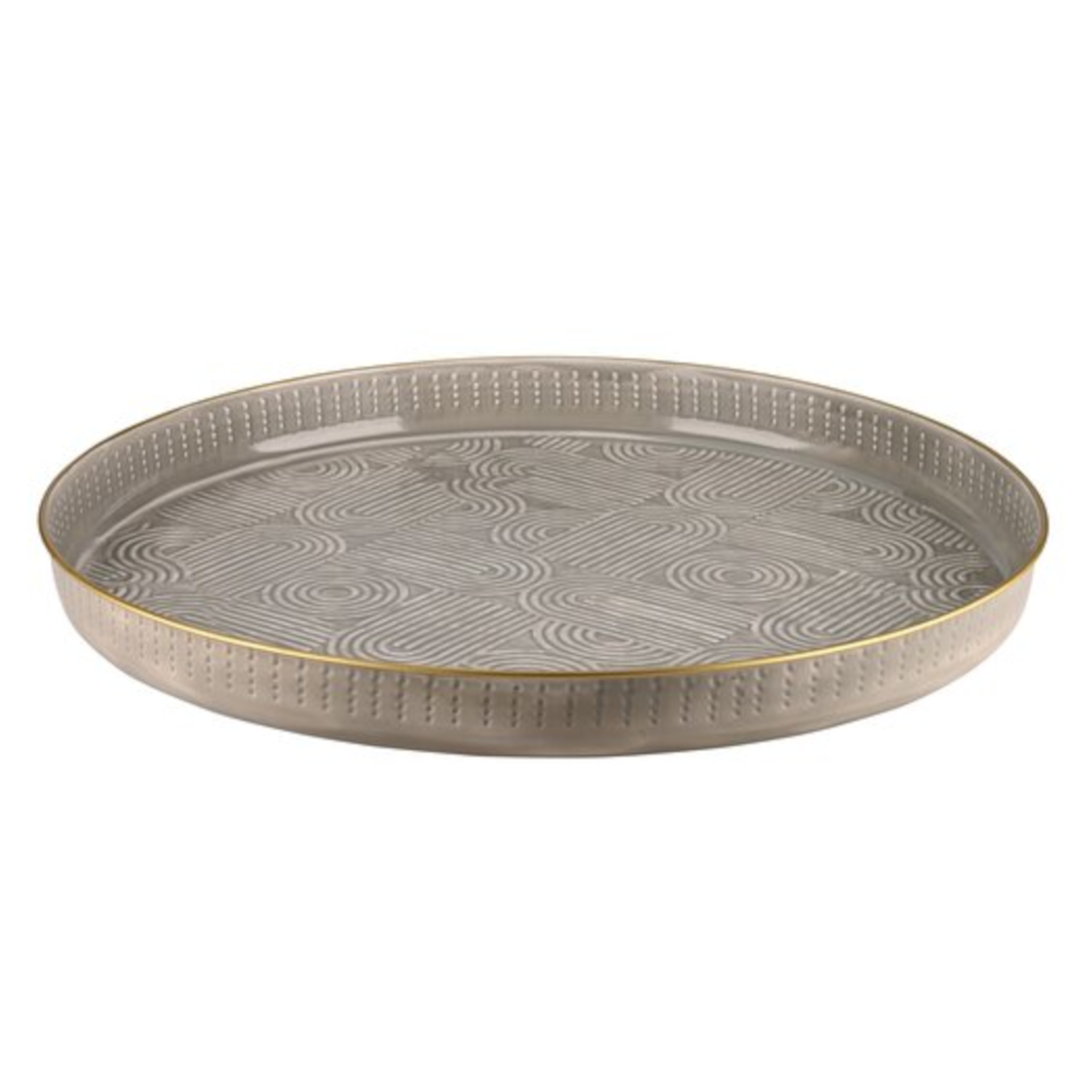 ATAY Tablett aus Metall grau von GiftCompany