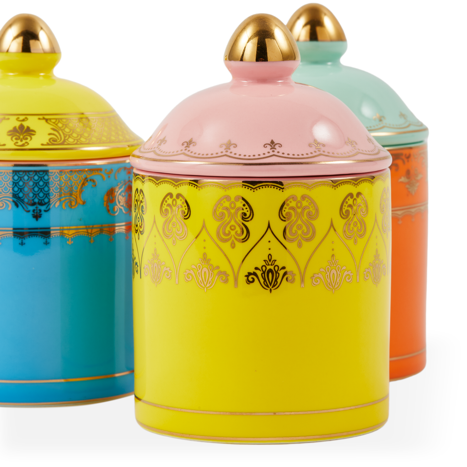 Designglas Grandpa Jar - S aus Porzellan und Gold