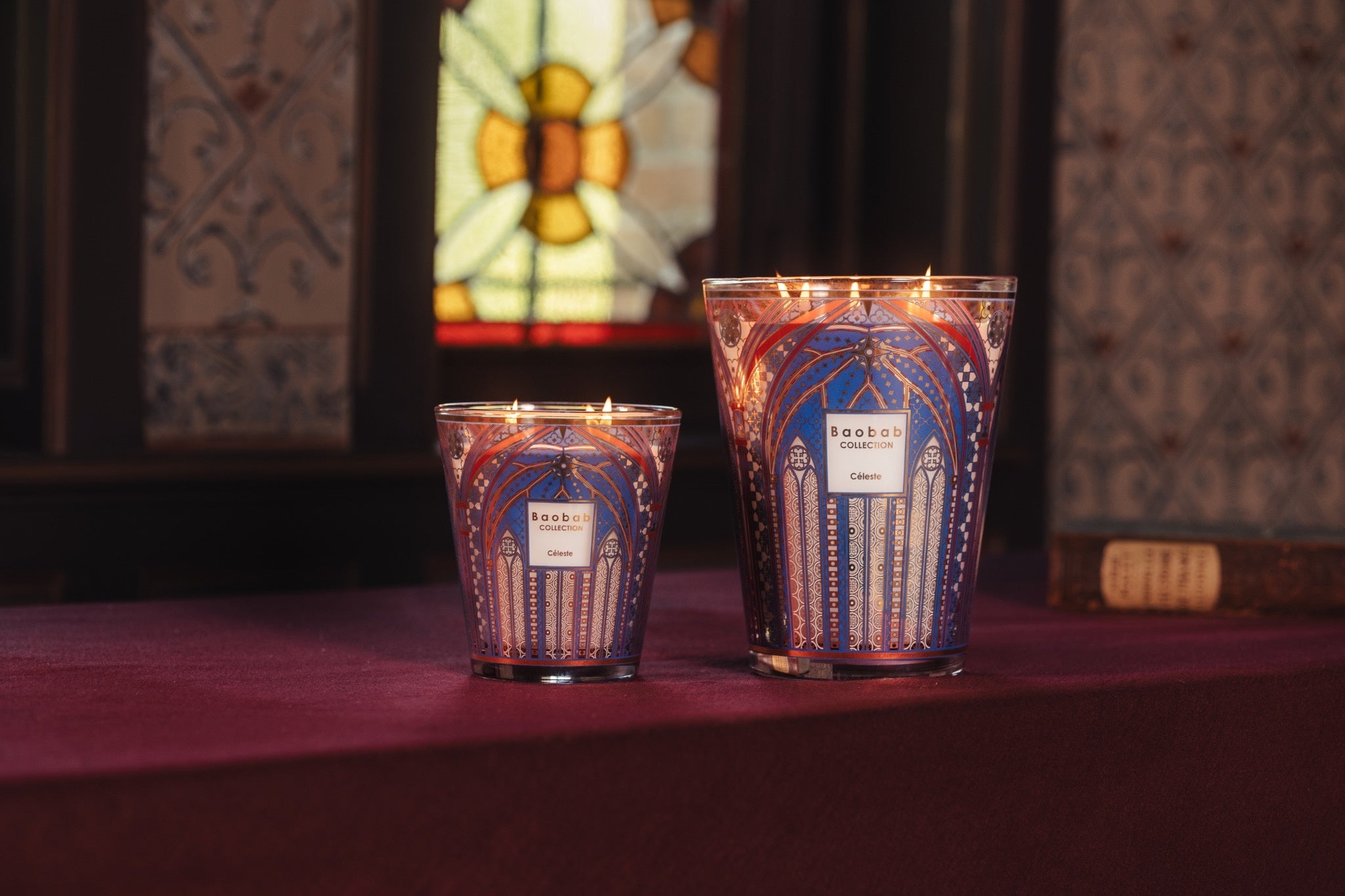 Duftkerze CELESTE Max 24 und Max 16 – Weihrauch, Zedernholz & Amber