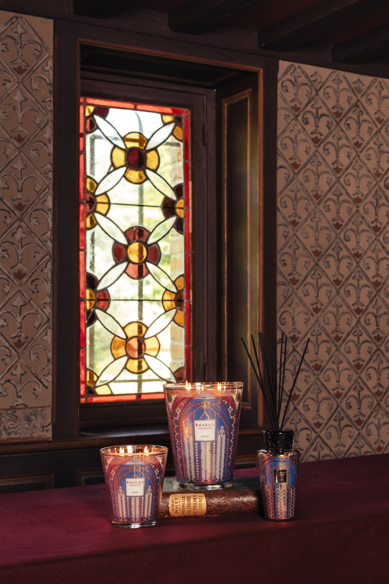 Baobab Collection Duftkerzen Céleste – Weihrauch, Zedernholz & Amber