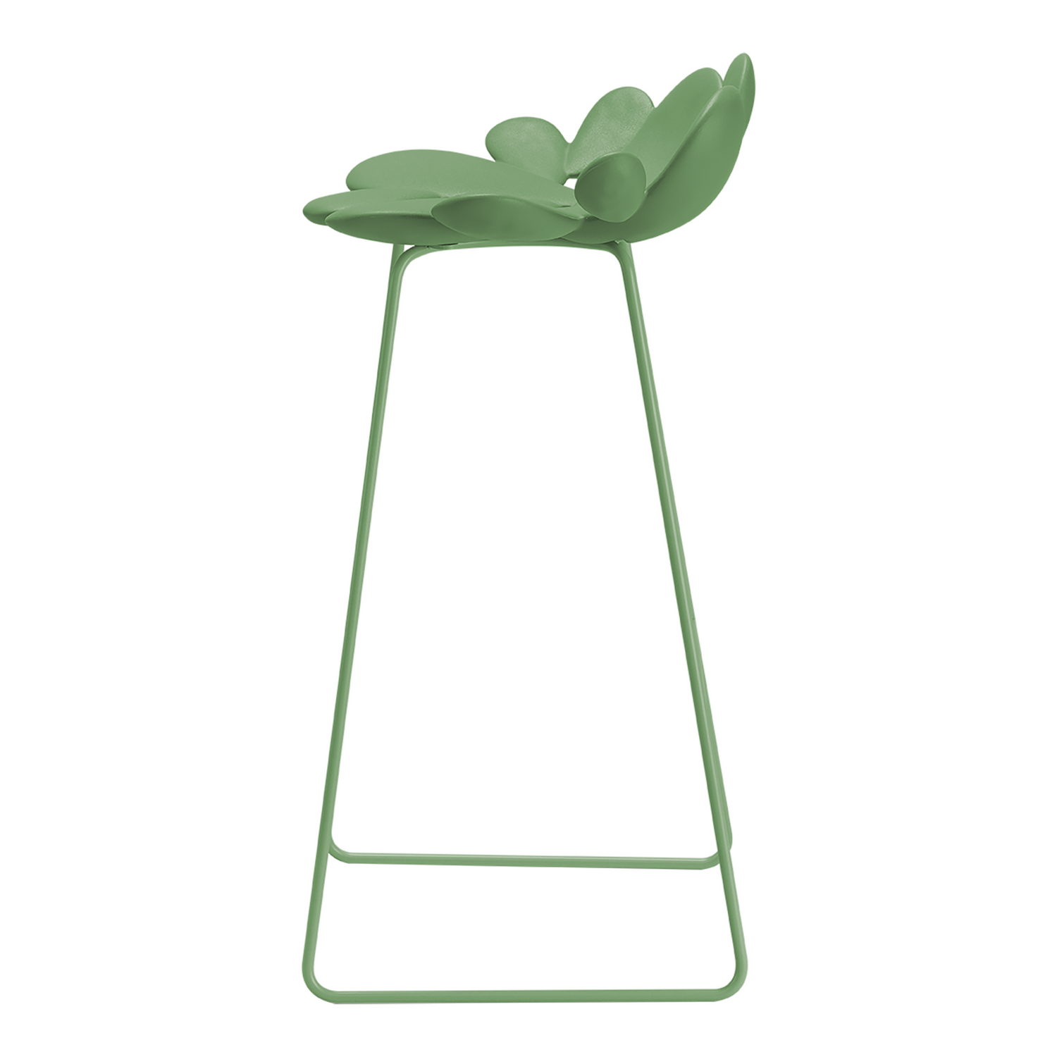 FILICUDI STOOL aus Polyethylen mit grünem Metallgestell
