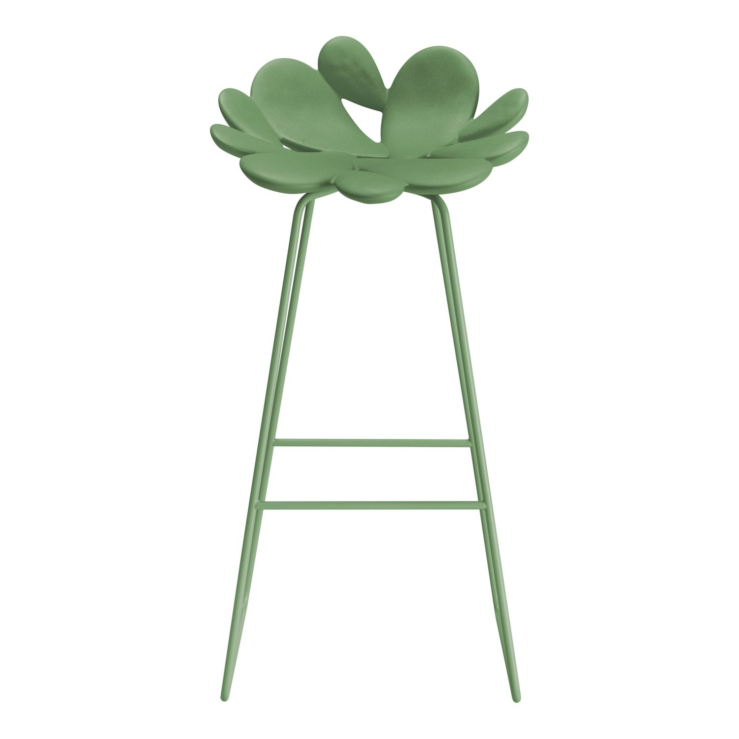 Grüner FILICUDI Barhocker mit kaktusförmiger Sitzfläche