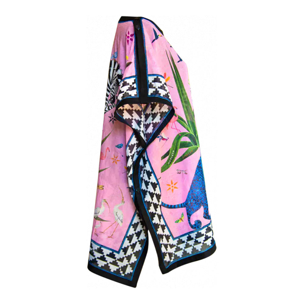 Strandkleid, rosa rosé / bunt