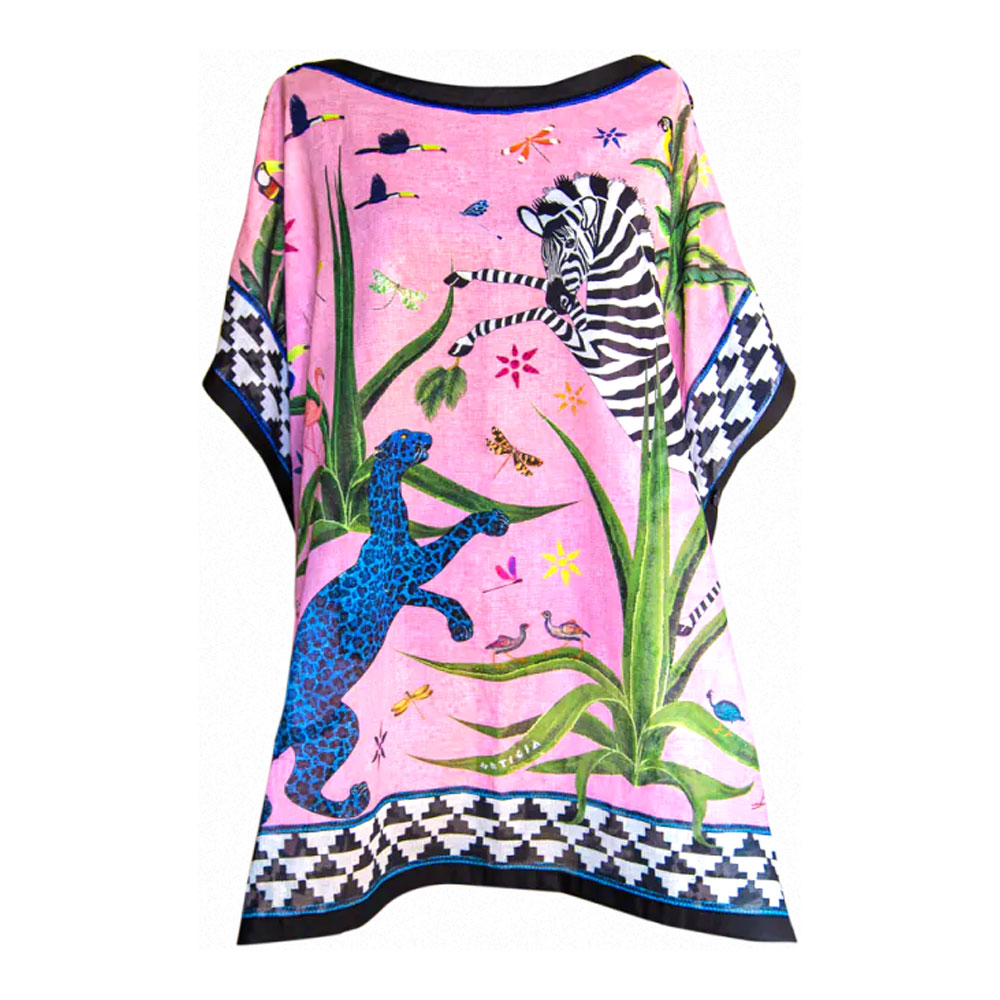 Strandkleid rosa rosé / bunt