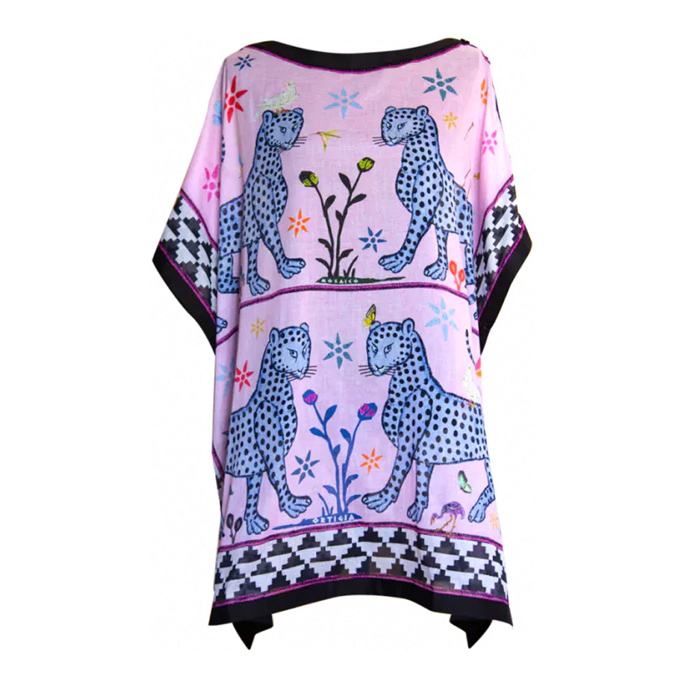 Strandkleid rosa rosé / bunt