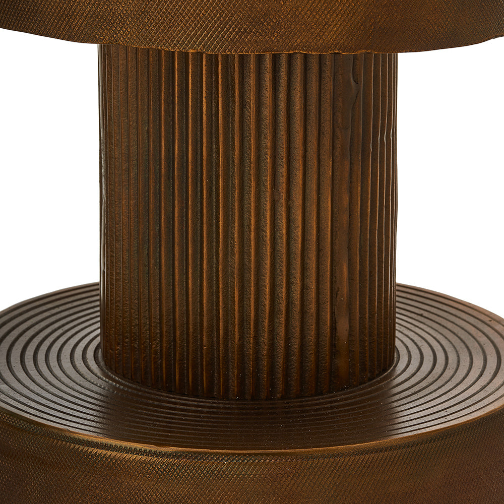 Beistelltisch BOLT STOOL in antik Bronze von Pols Potten