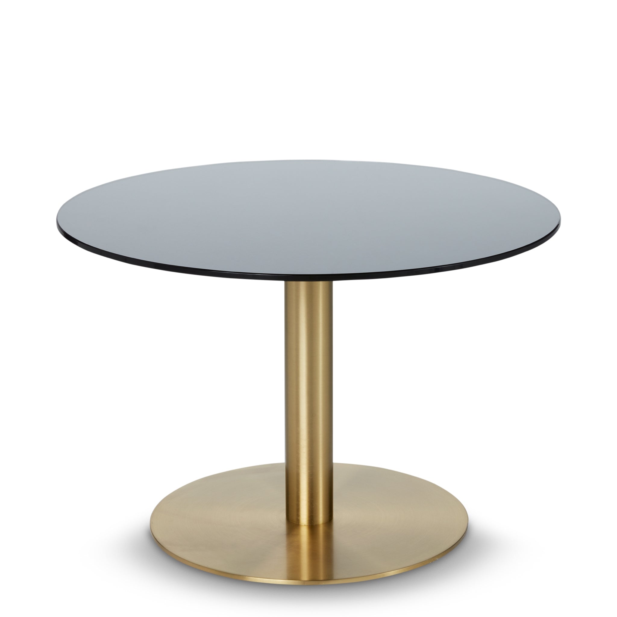 Flash Circle Table in Brass & Mirrored Glass