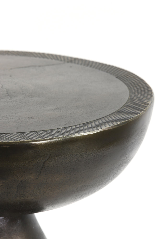 Beistelltisch PASJA Bronze antik Ø39,5x53 cm