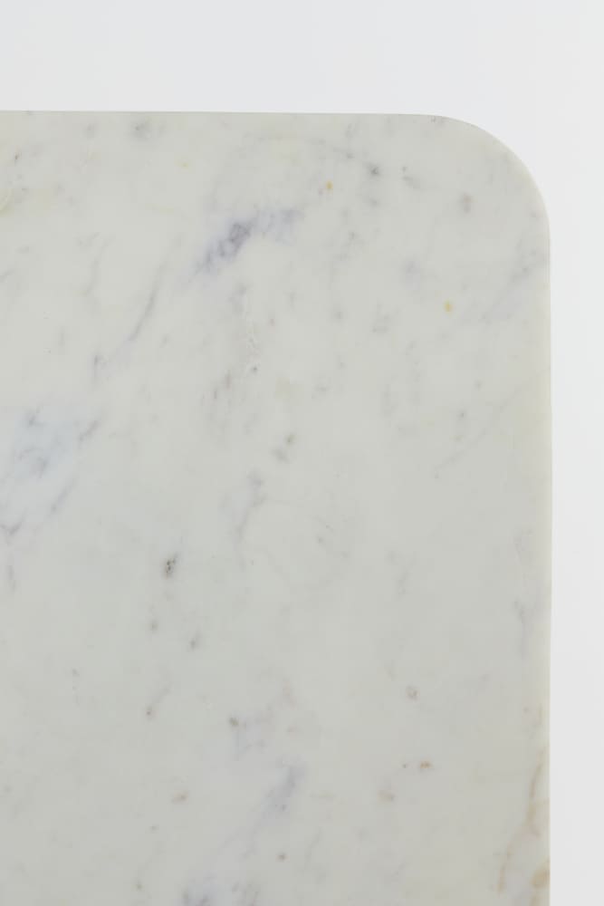 Beistelltisch RICKERD weiß+antik bronze 55x55x45 cm