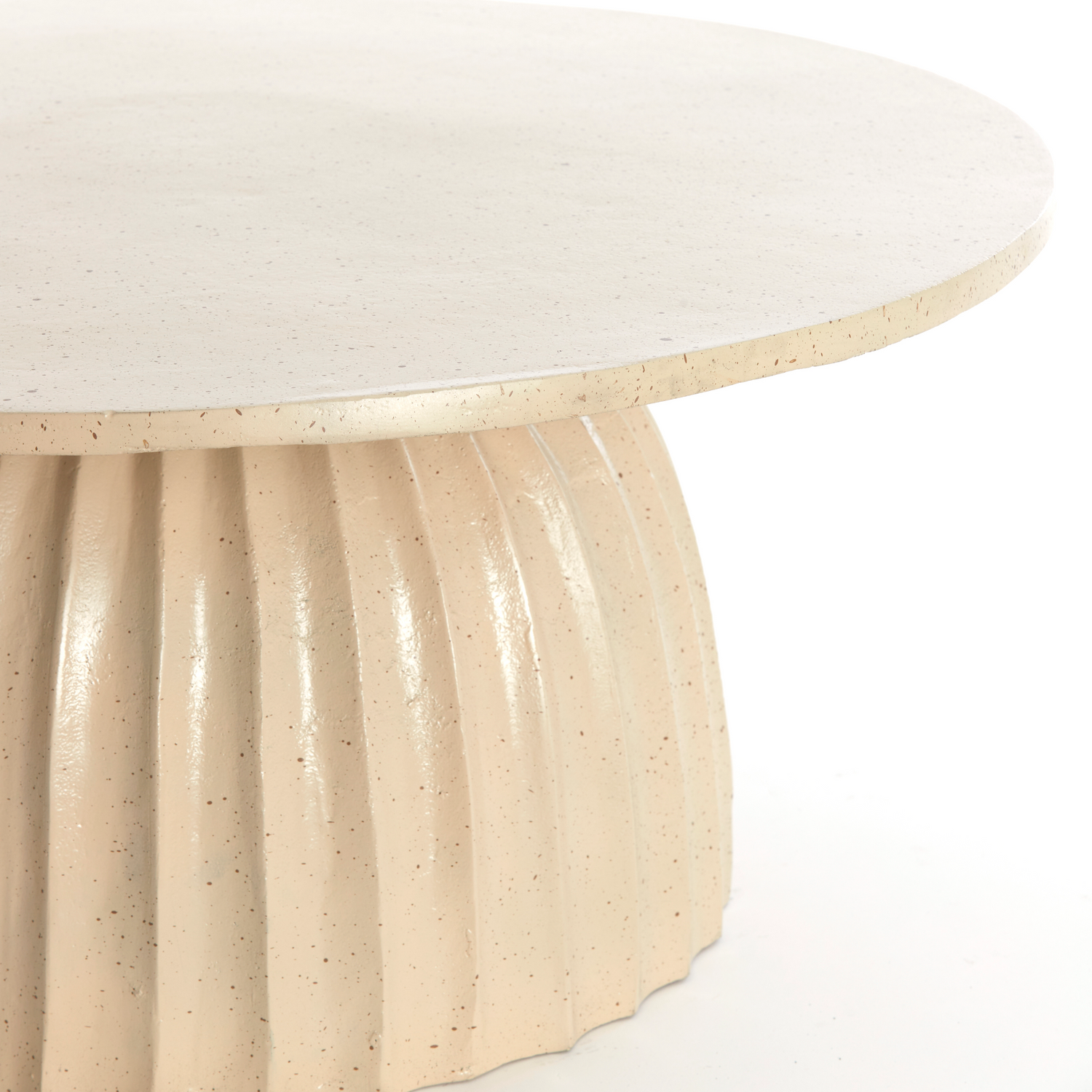 Beistelltisch VEGLIA von Light & Living in matt sand & hellbraun gesprenkelt