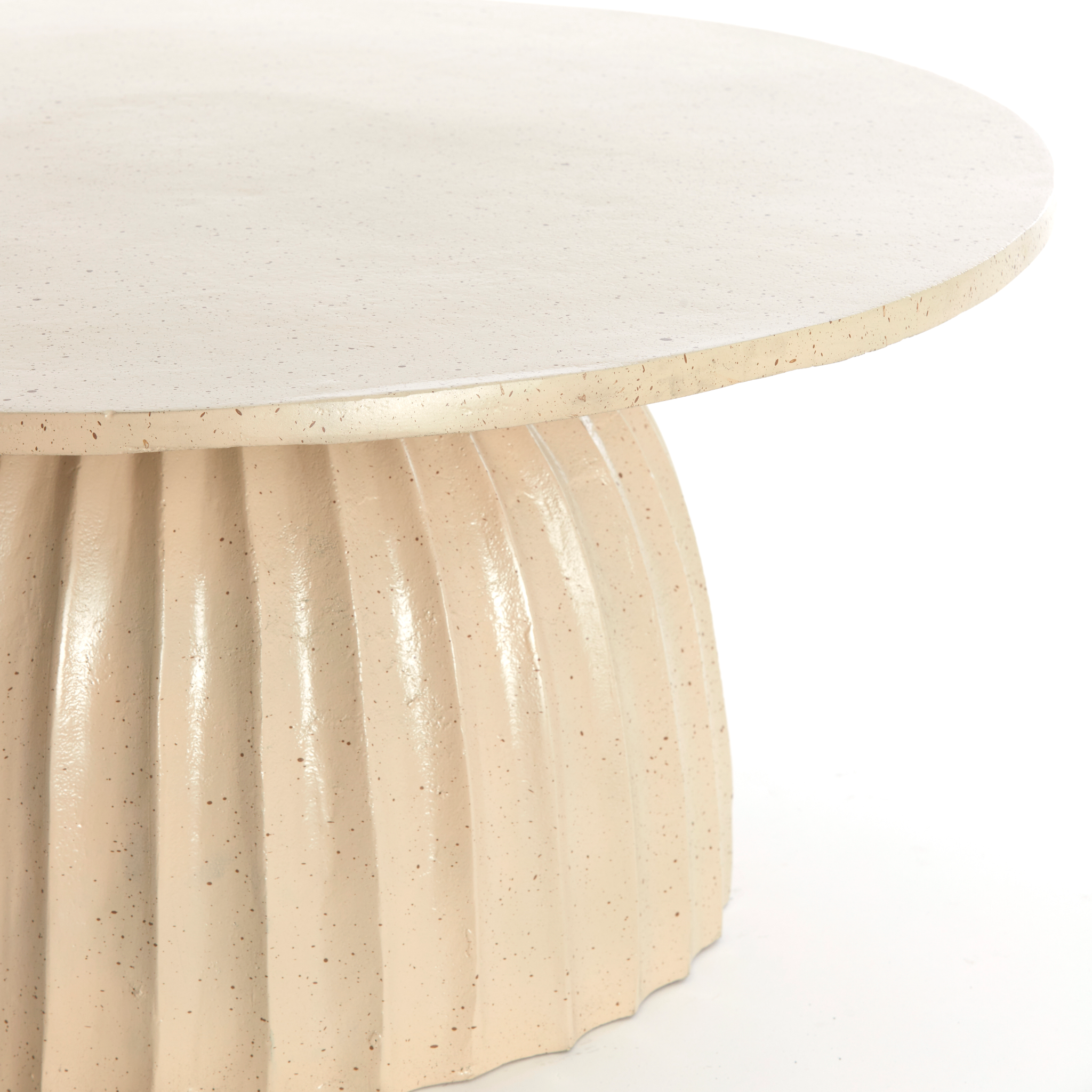 Beistelltisch VEGLIA von Light & Living in matt sand & hellbraun gesprenkelt
