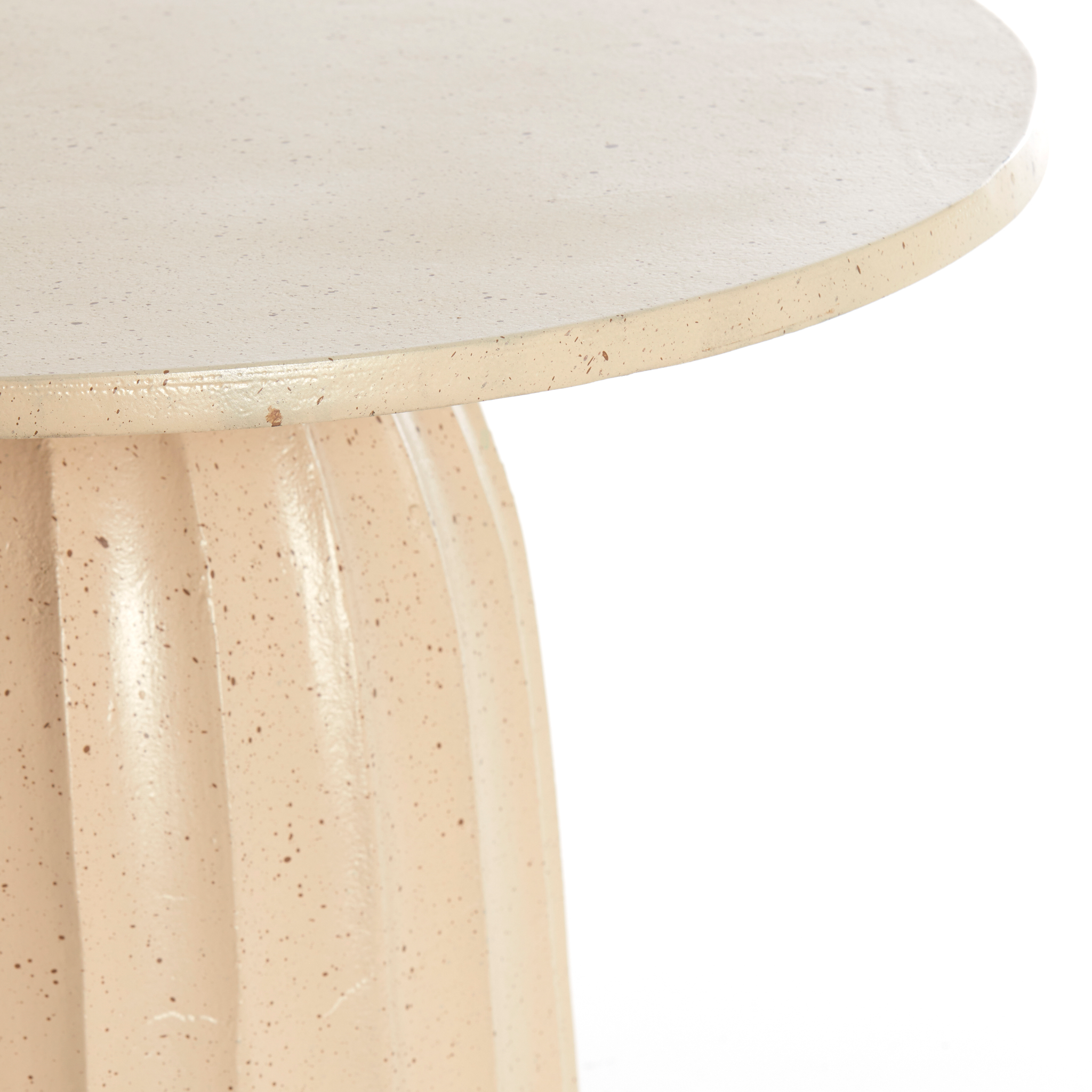 Beistelltisch VEGLIA von Light & Living in matt sand mit hellbraunen Sprenkeln