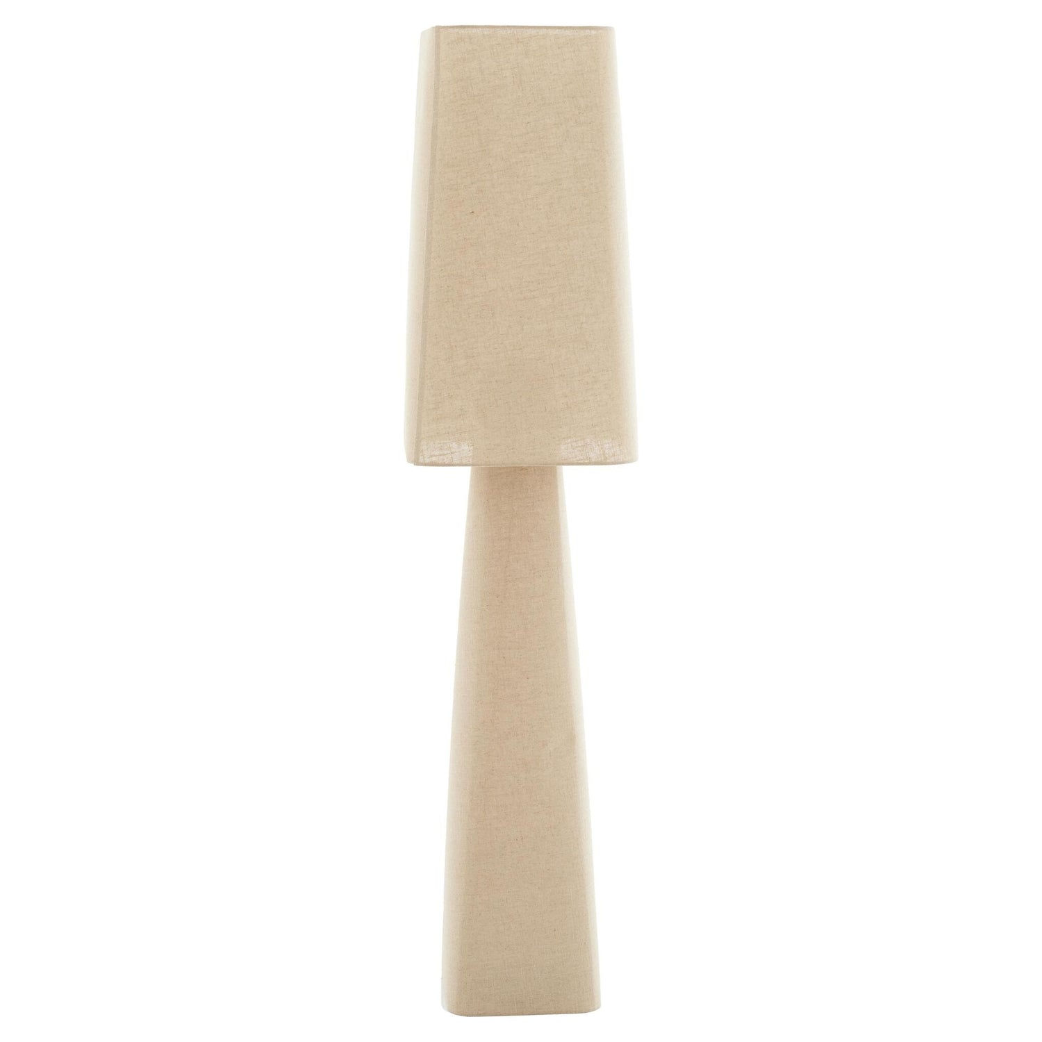 Stehleuchte 40x40x176 cm MIKKO Leinen naturell im Wohnraum