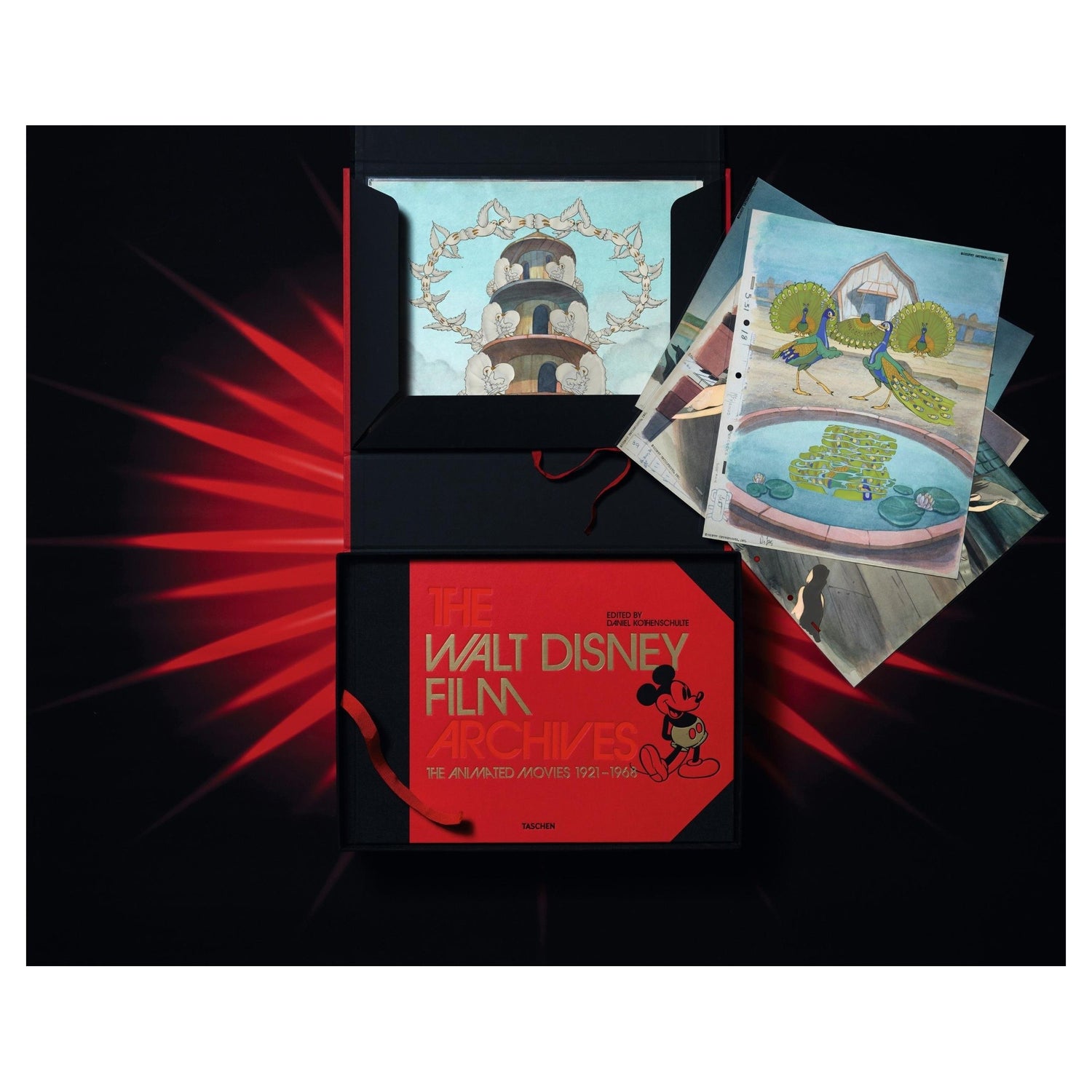 Prächtig gestalteter Schuber mit hochwertigem Disney-Buch