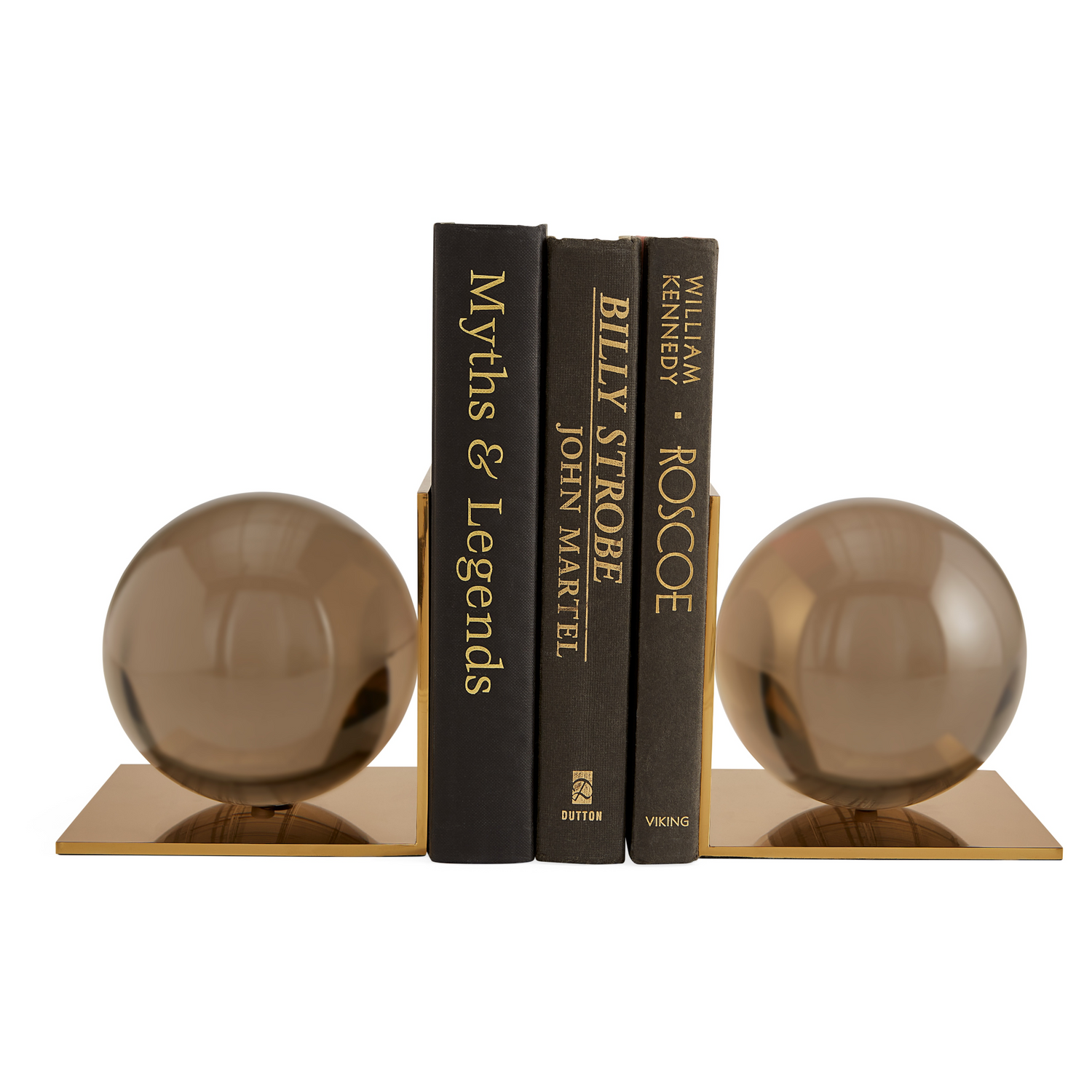 Futuristische Buchstützen „Globo“ – modernes Design von Jonathan Adler.