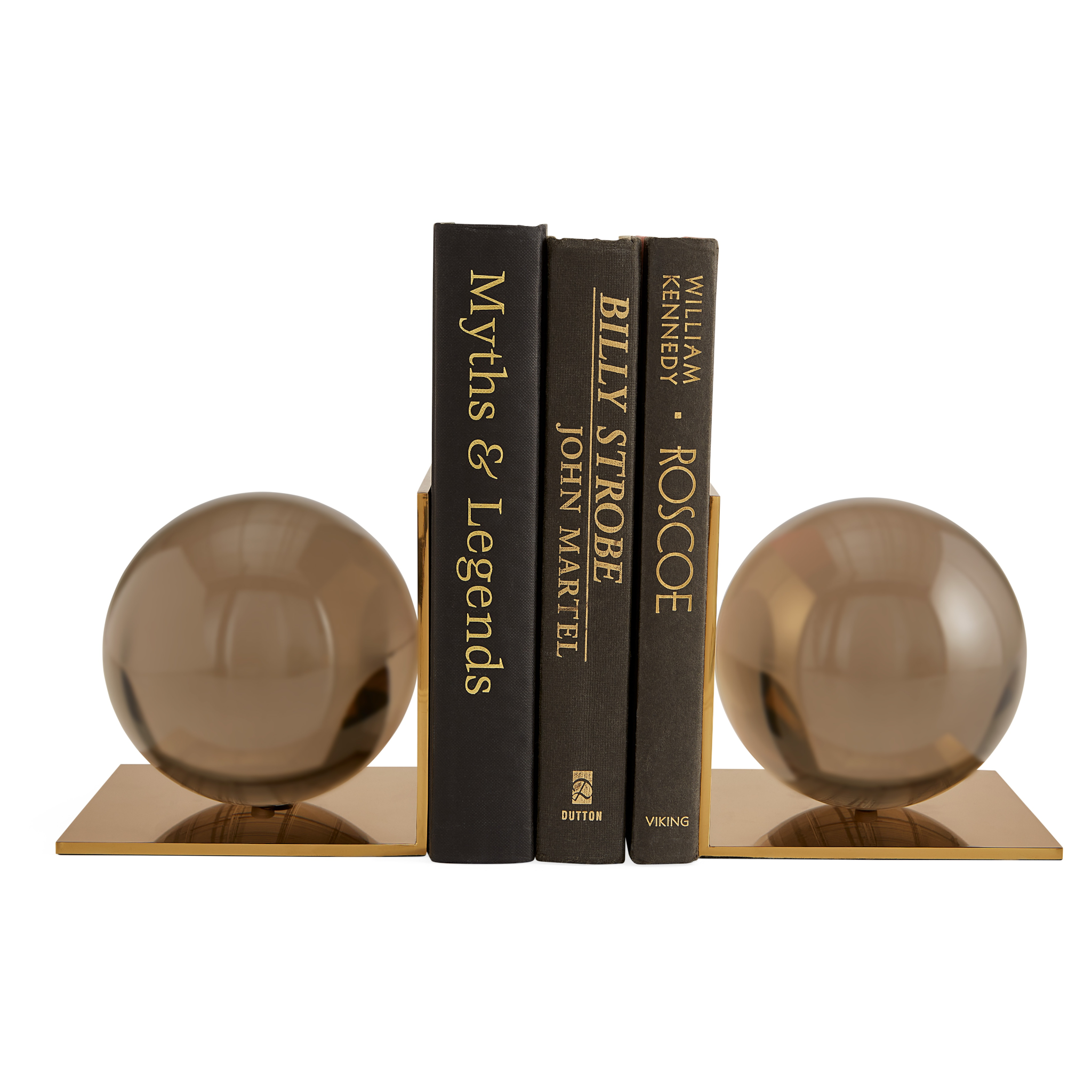 Futuristische Buchstützen „Globo“ – modernes Design von Jonathan Adler.