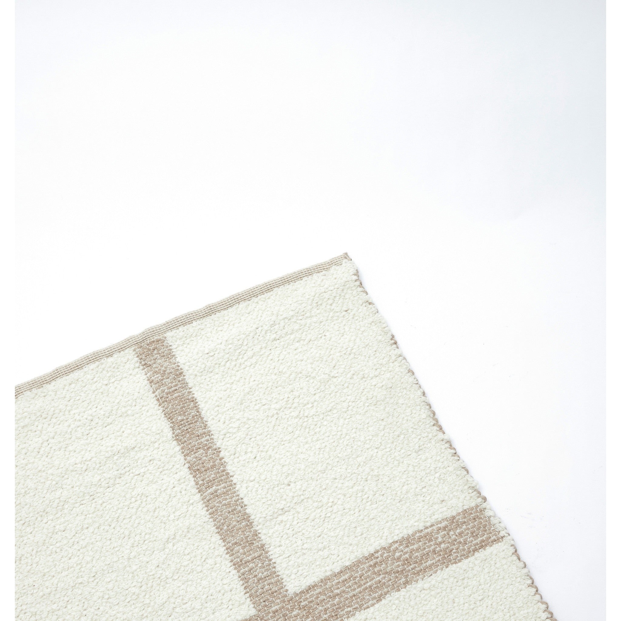 Textilteppich in Creme und Naturell von Light & Living